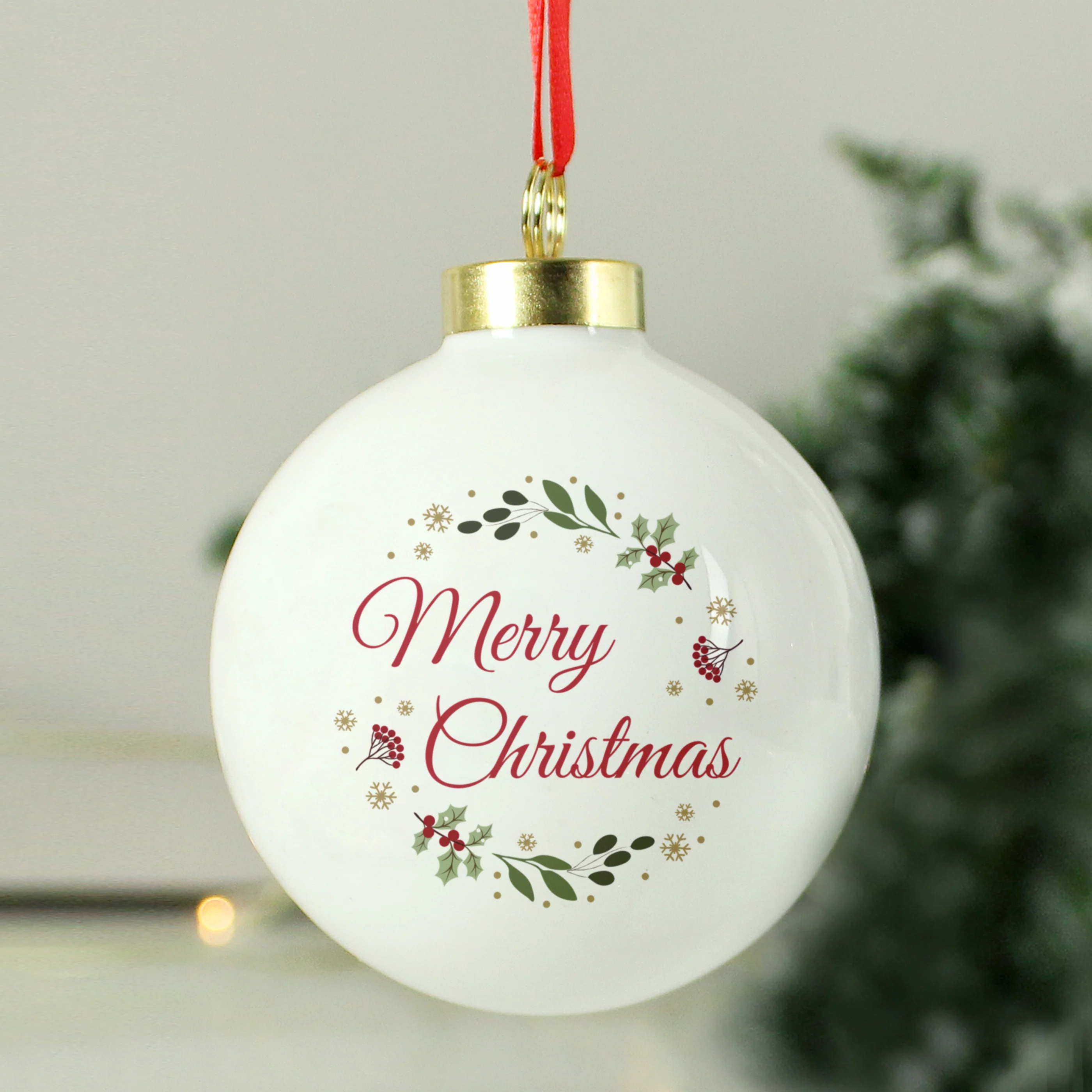 Personalised Merry Christmas Bauble - Image 2