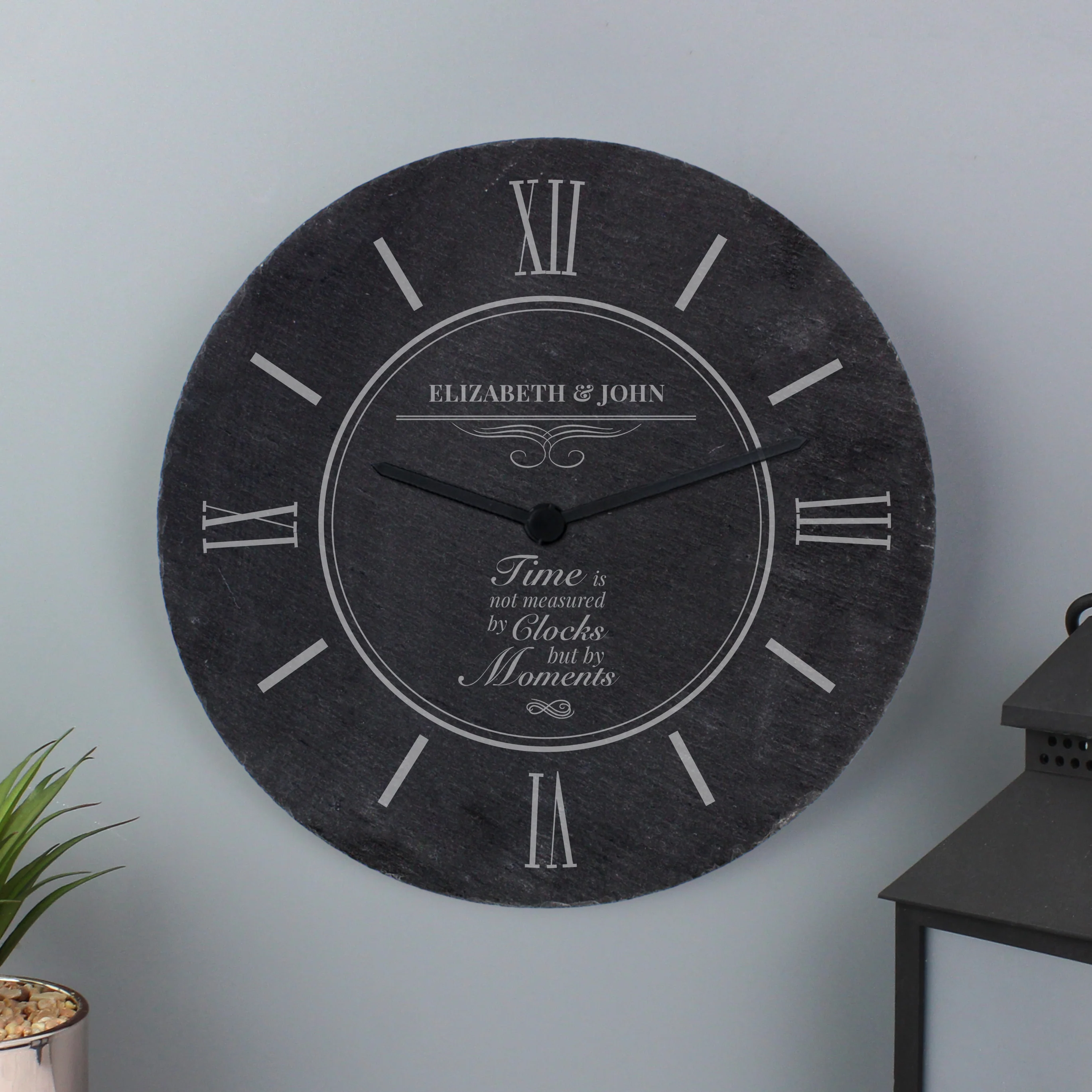 Personalised Moments Slate Clock - Image 3