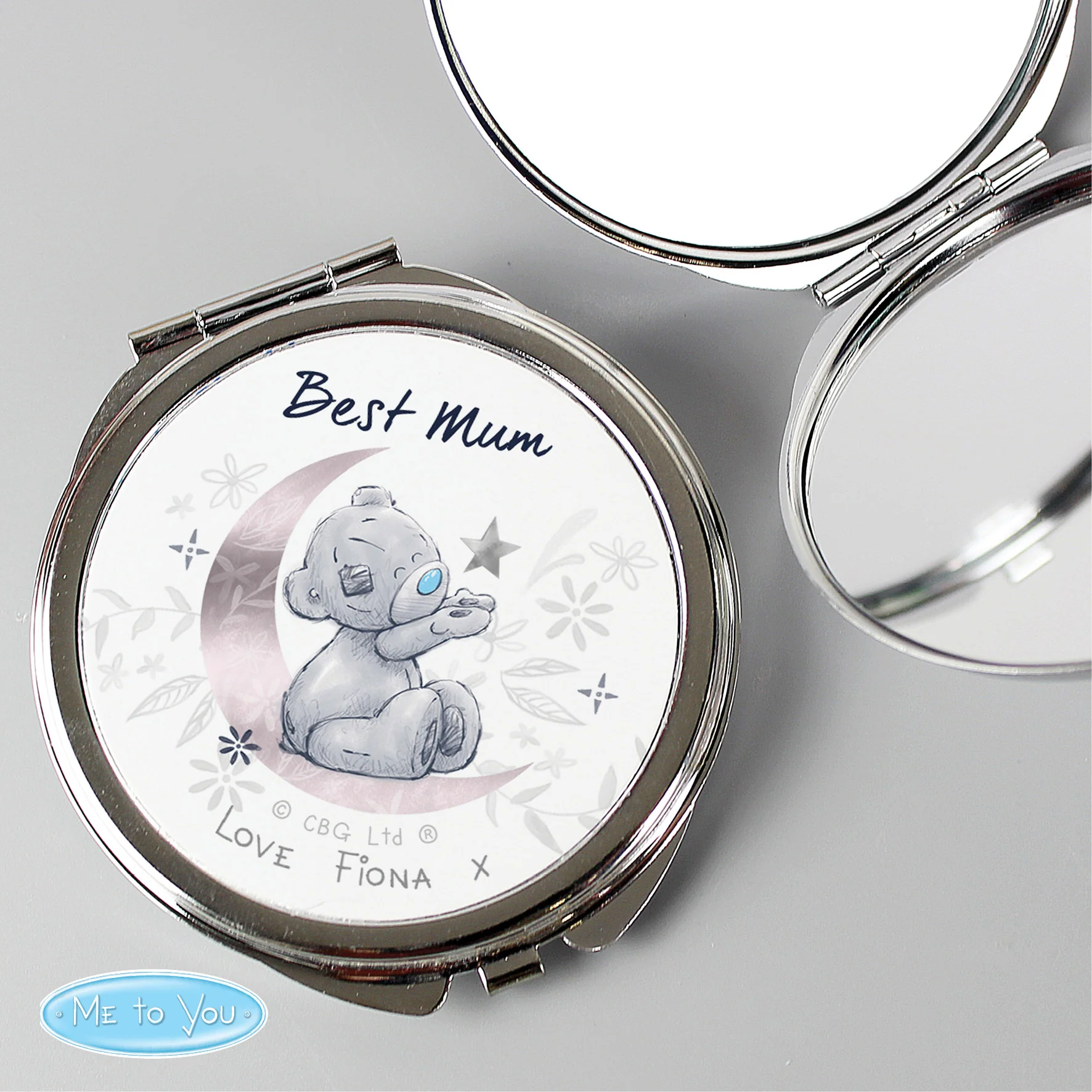 Personalised Moon & Stars Me To You Compact Mirror - Image 2