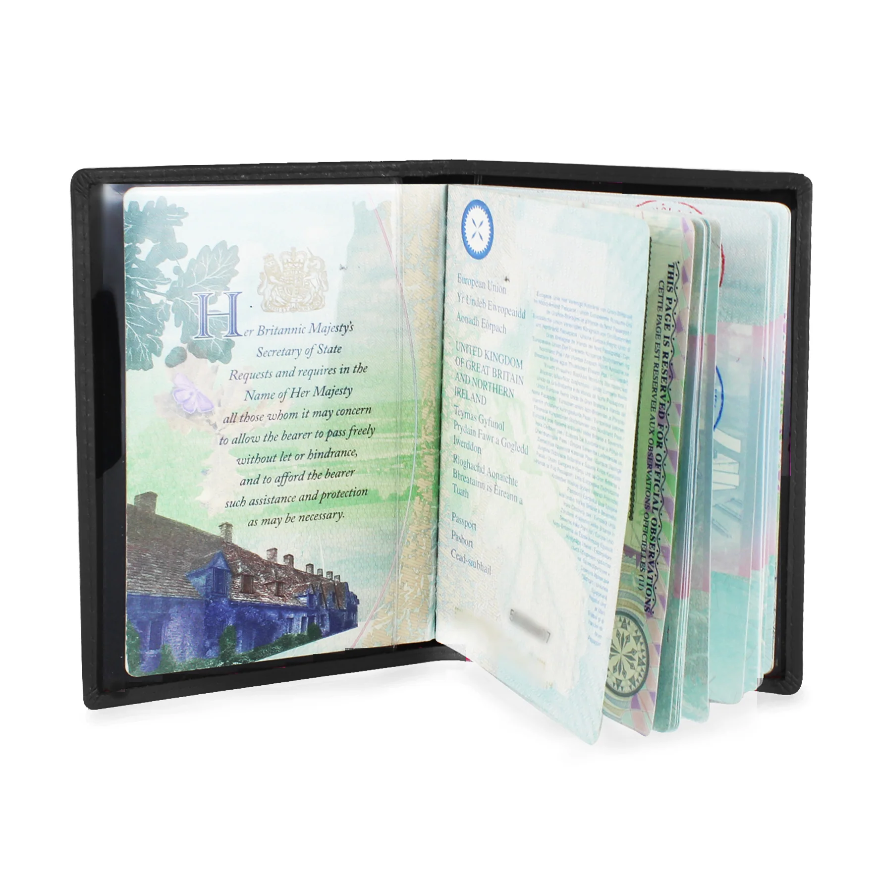 Personalised Mr & Mrs Black Passport Holders - Image 6