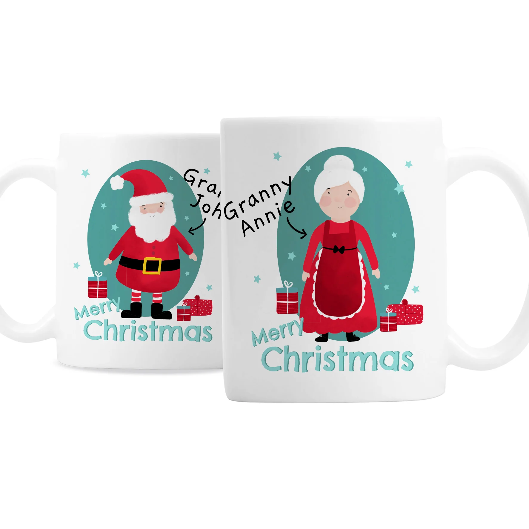 Personalised Mr & Mrs Claus Mug Set - Image 5