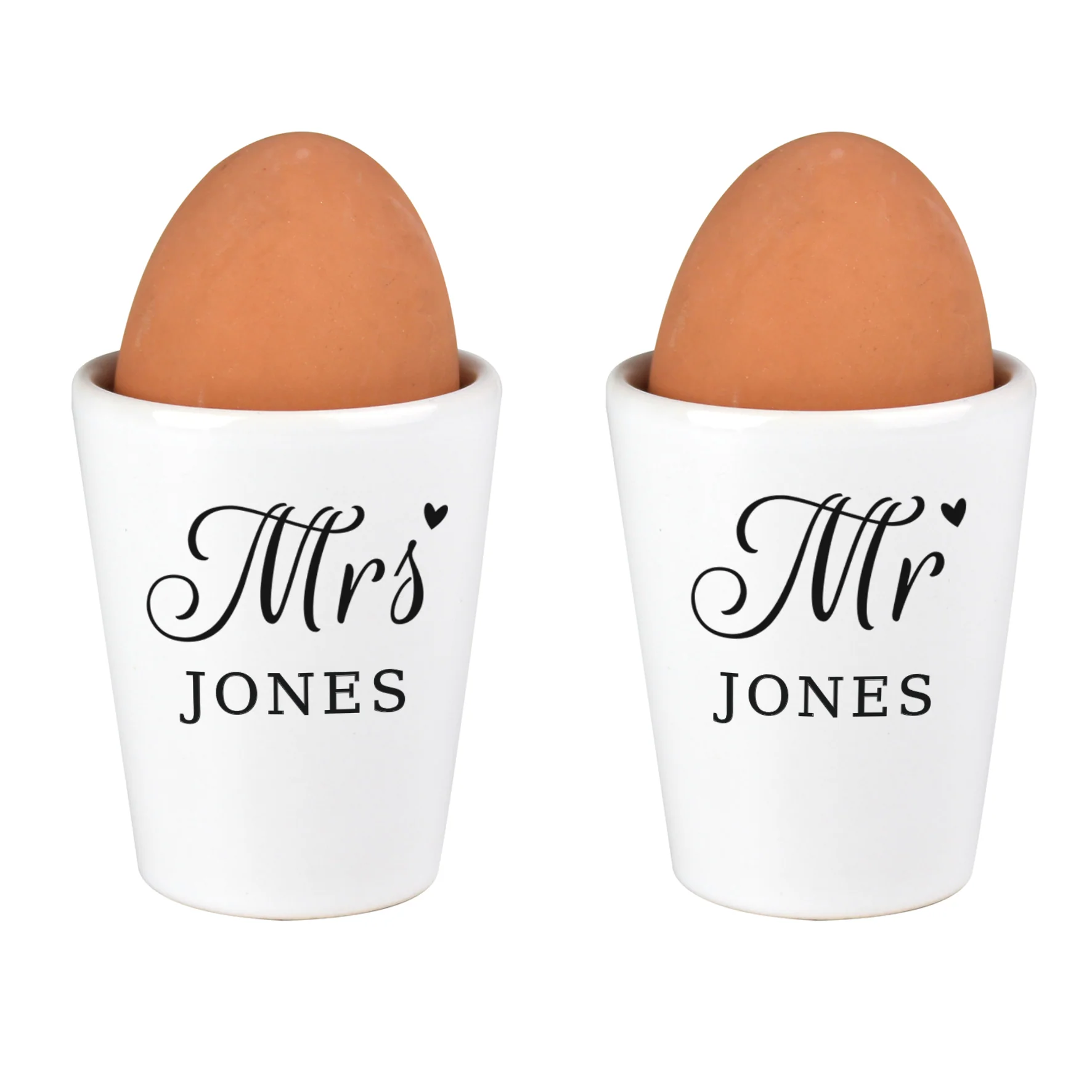 Personalised Mr & Mrs Egg Cups - Image 2