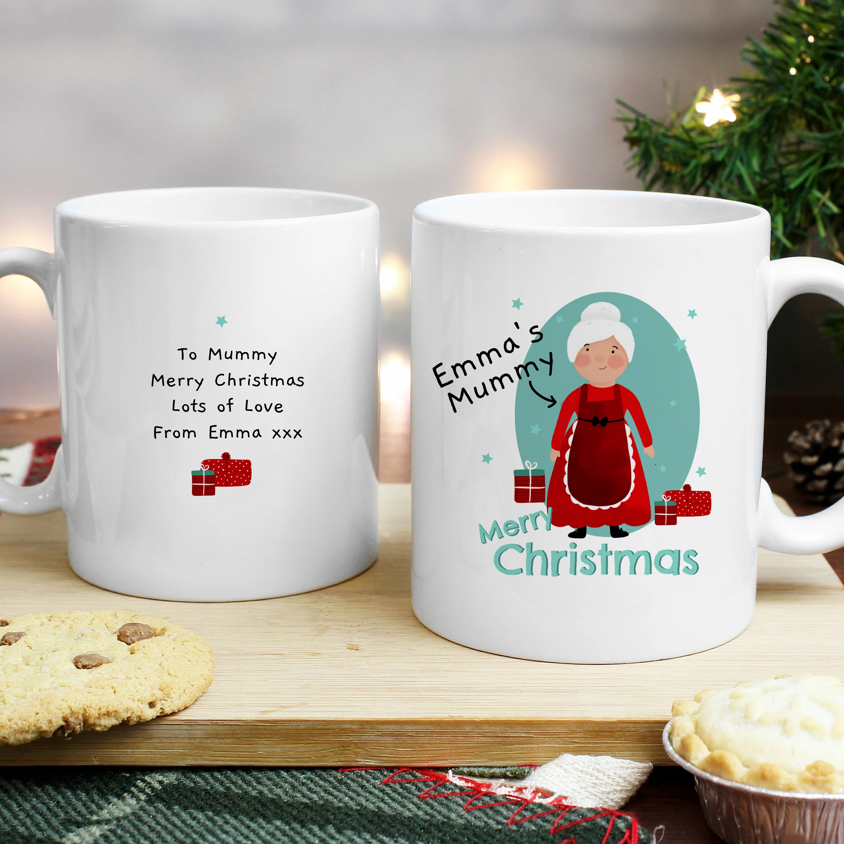 Personalised Mrs Claus Christmas Mug - Image 2