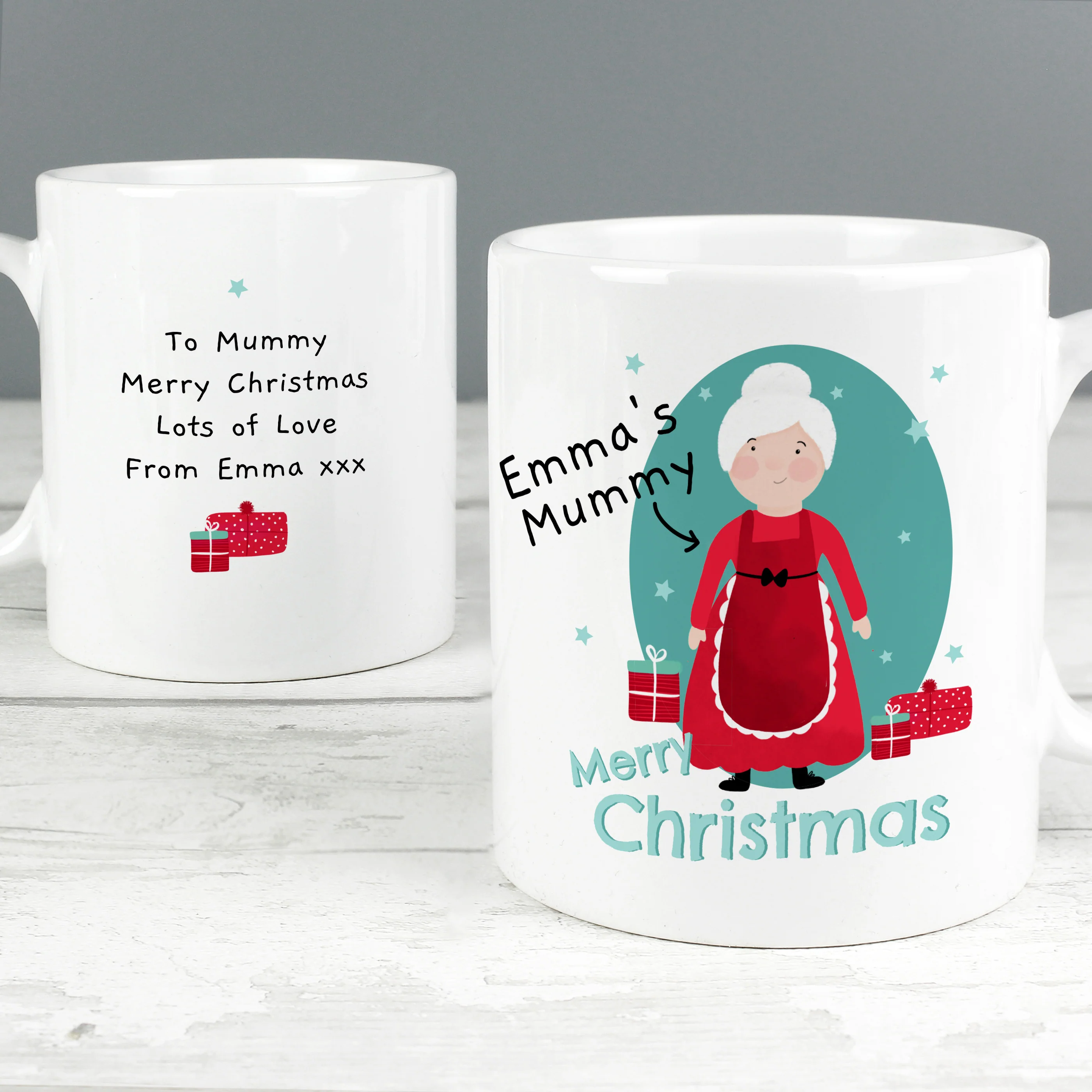Personalised Mrs Claus Christmas Mug - Image 4