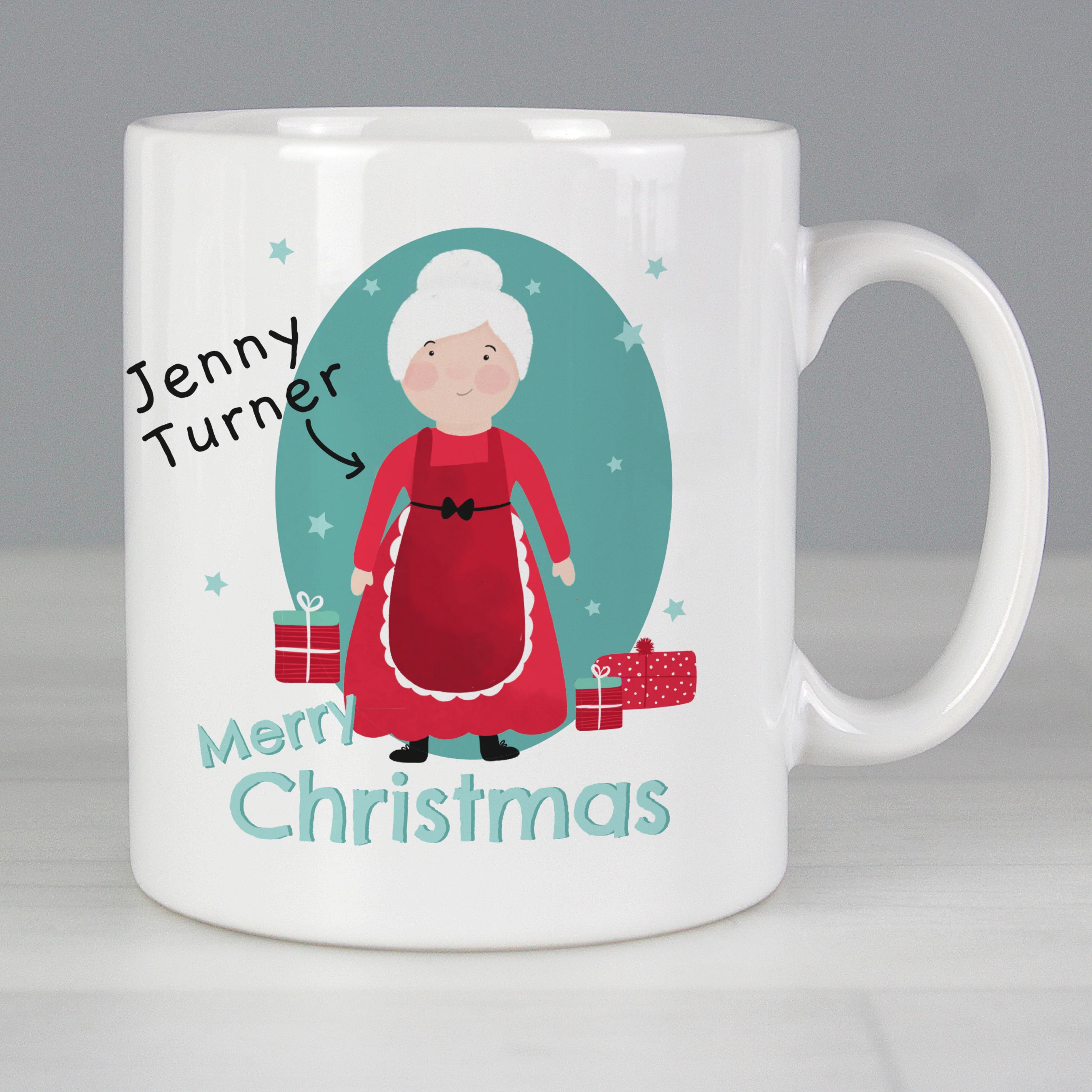 Personalised Mrs Claus Christmas Mug - Image 7