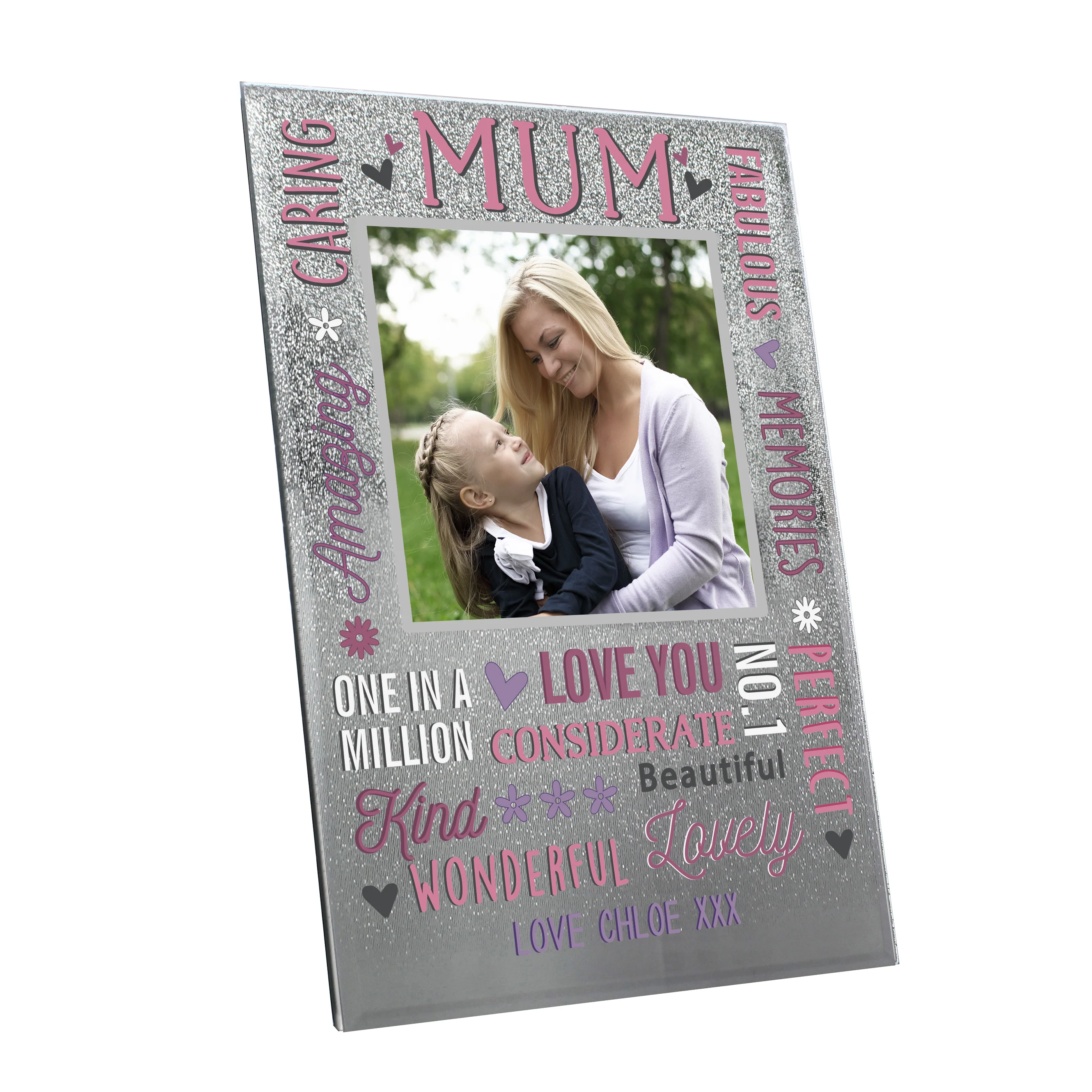 Personalised Mum Glitter Frame - Image 5