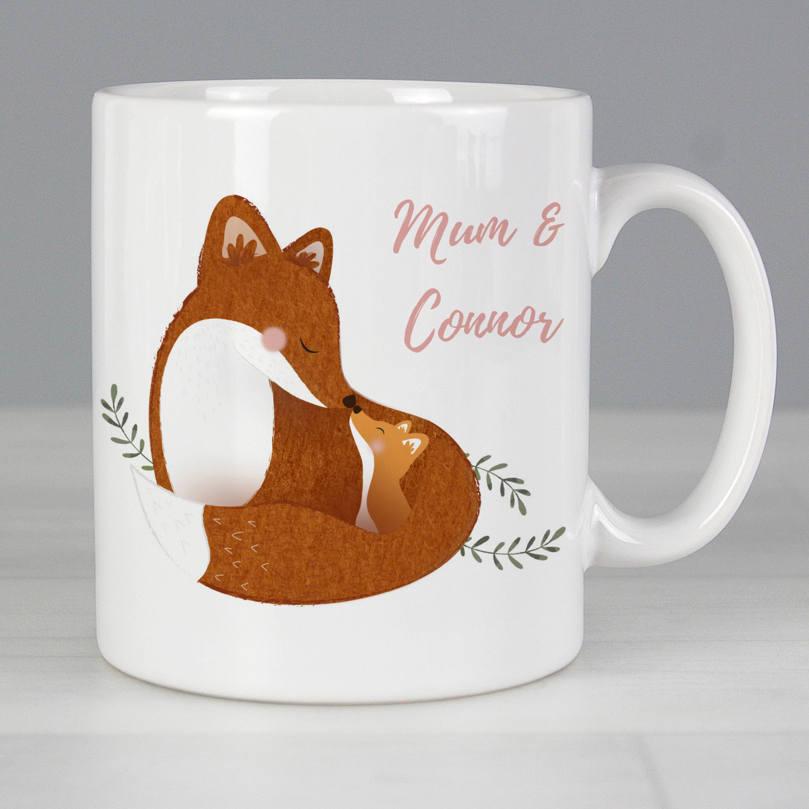 Personalised Mummy and Me Fox Mug - Image 4