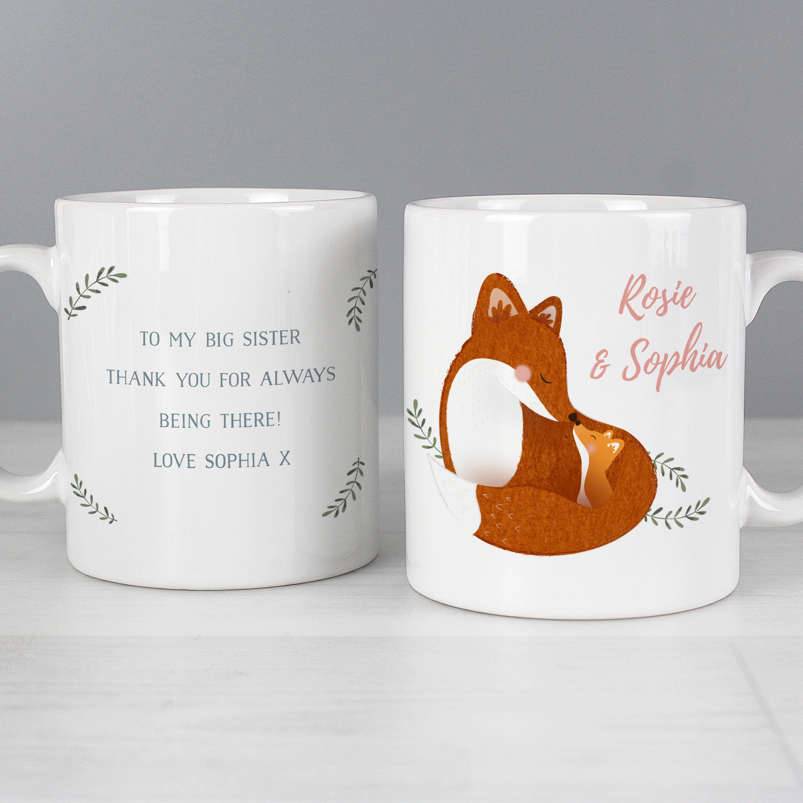 Personalised Mummy and Me Fox Mug - Image 5
