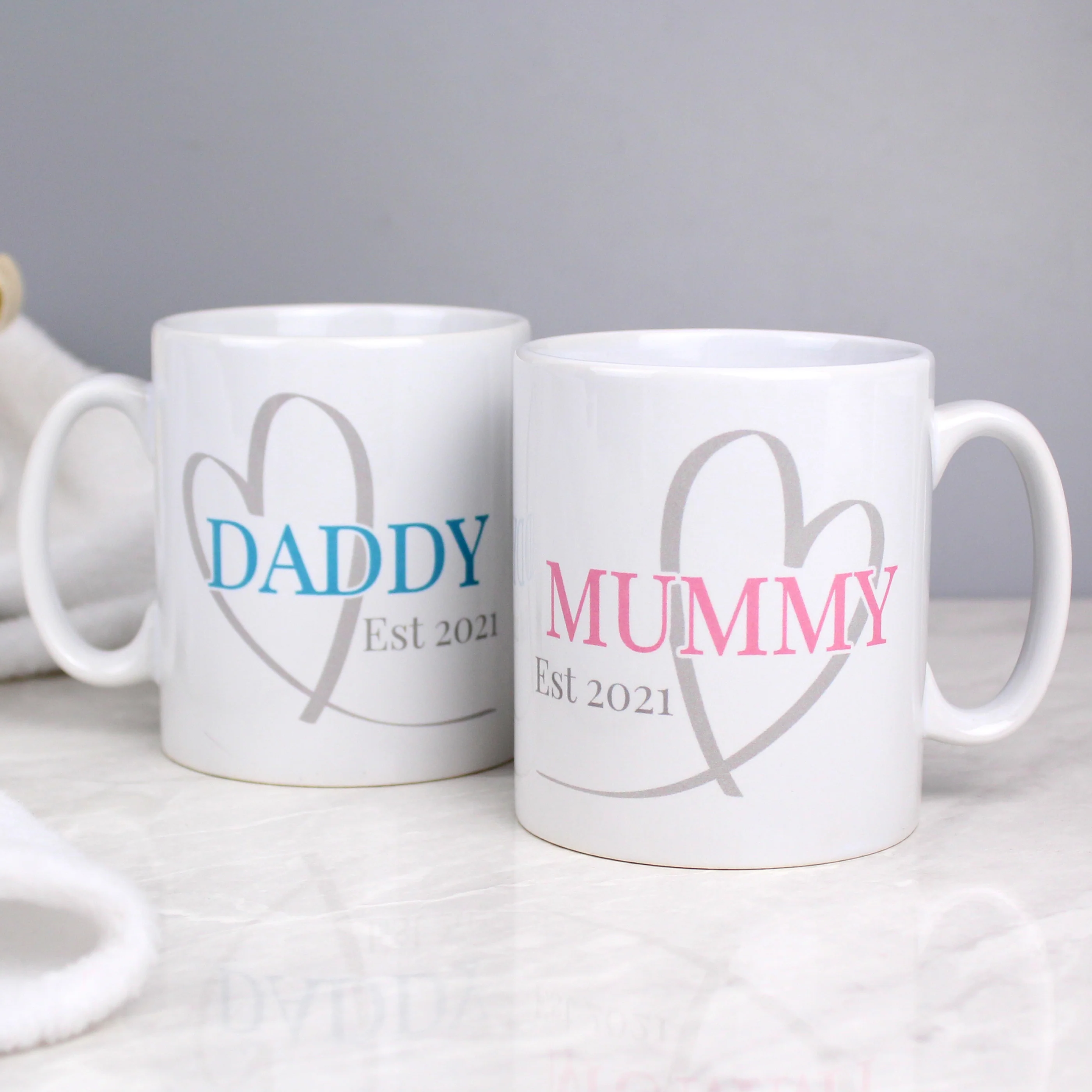 Personalised Mummy & Daddy Mug Set - Image 6