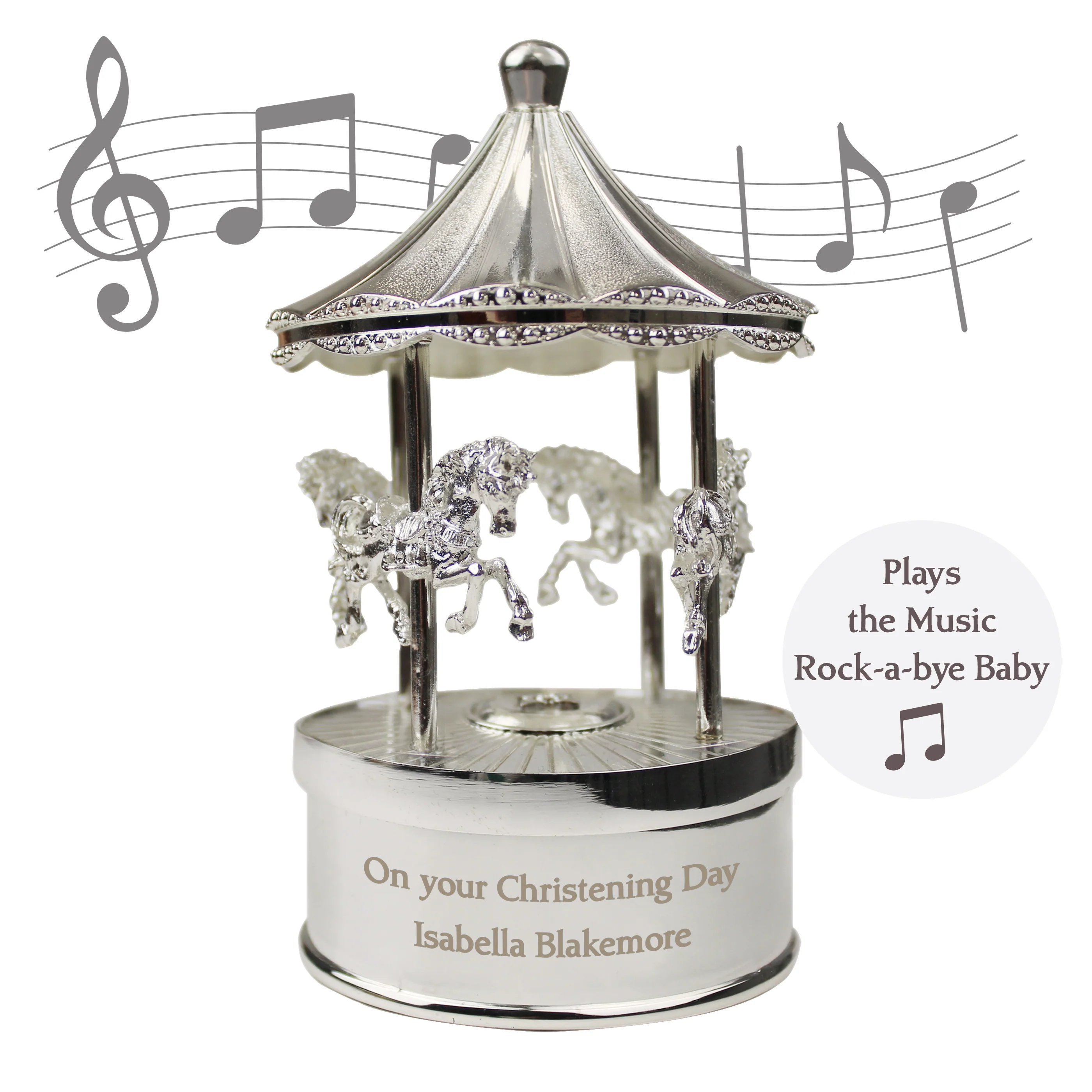 Personalised Musical Carousel Ornament - Image 5