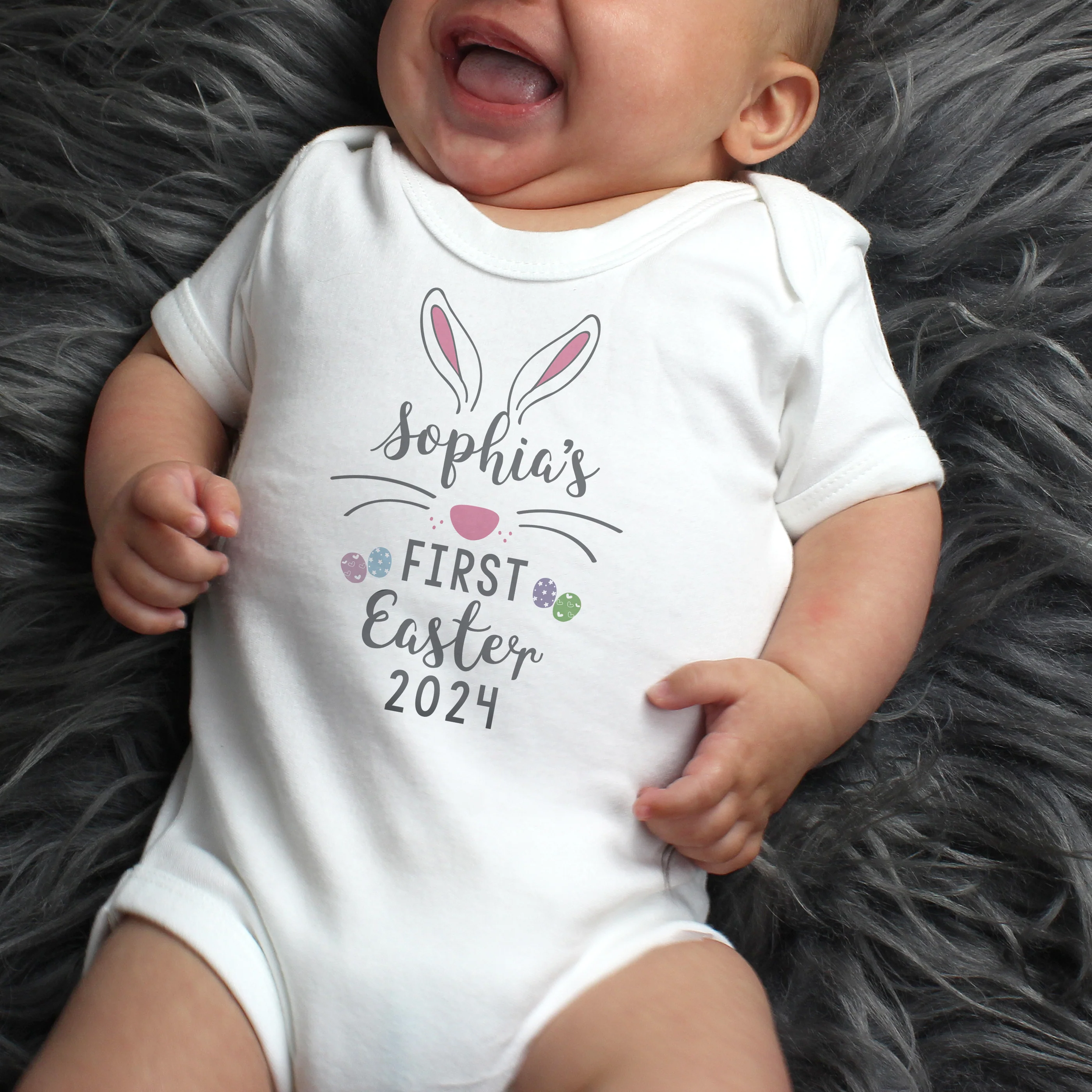 Personalised My First Easter Baby Vest - Image 3