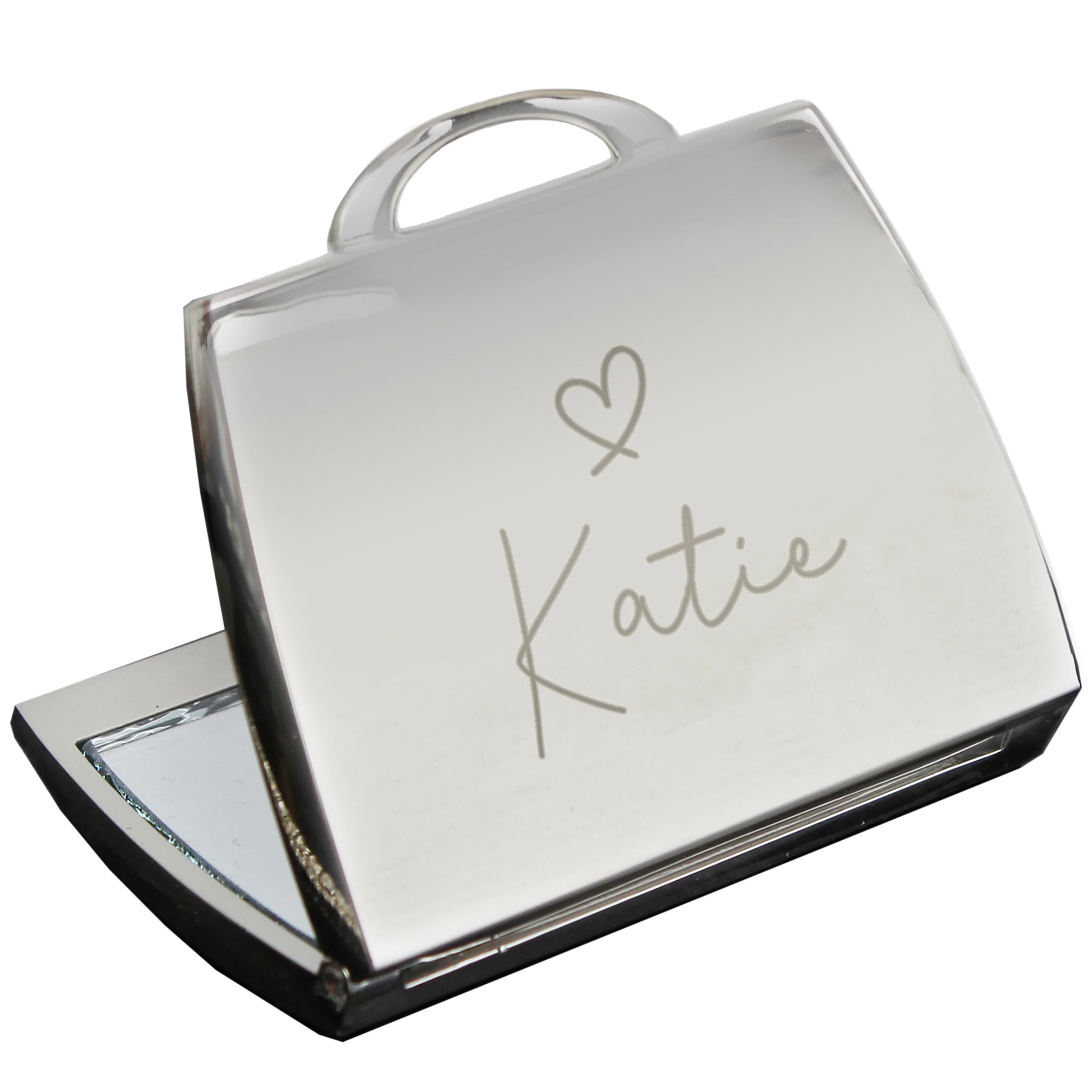Personalised Name Handbag Compact Mirror - Image 4