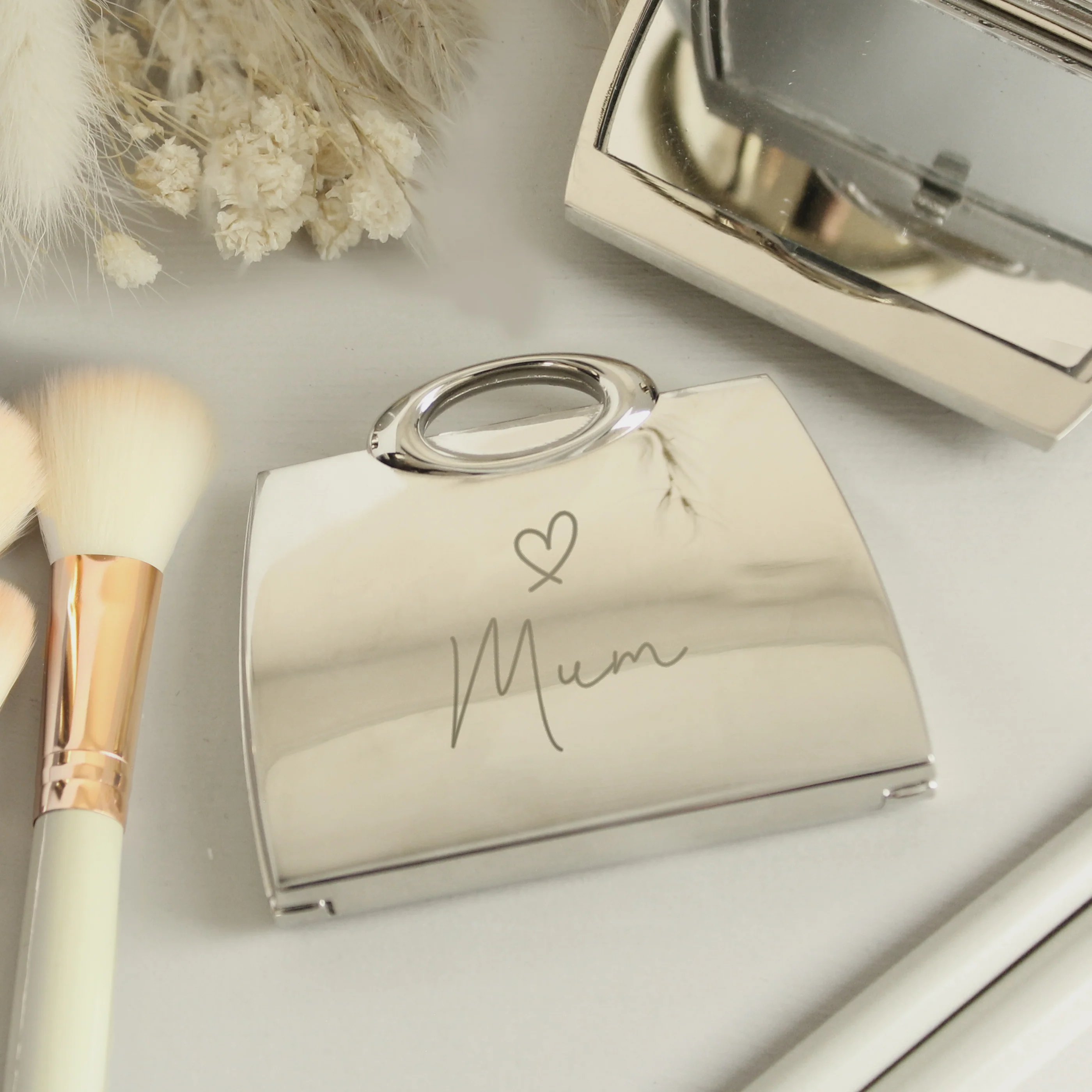 Personalised Name Handbag Compact Mirror - Image 5