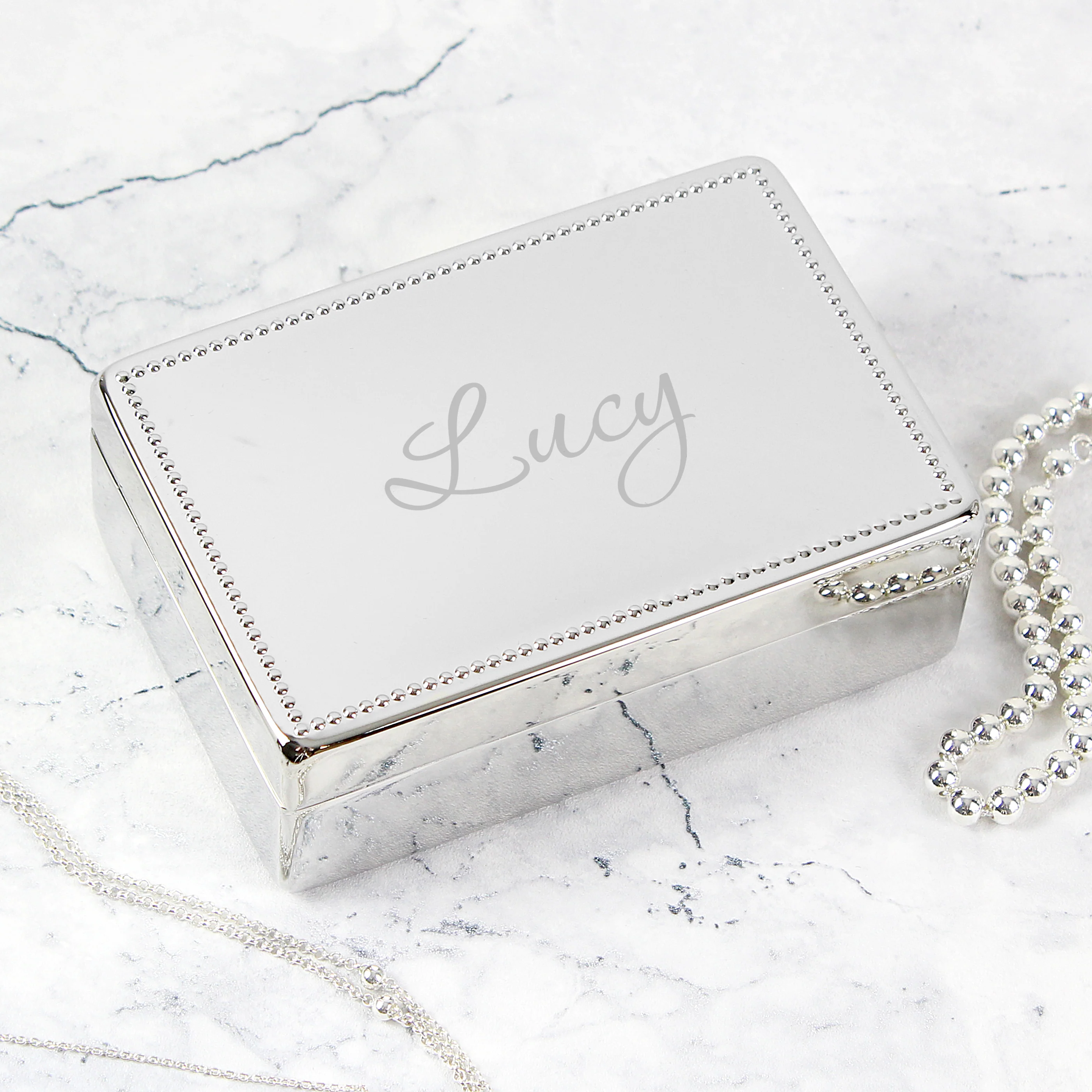 Personalised Name Rectangular Jewellery Box - Image 4