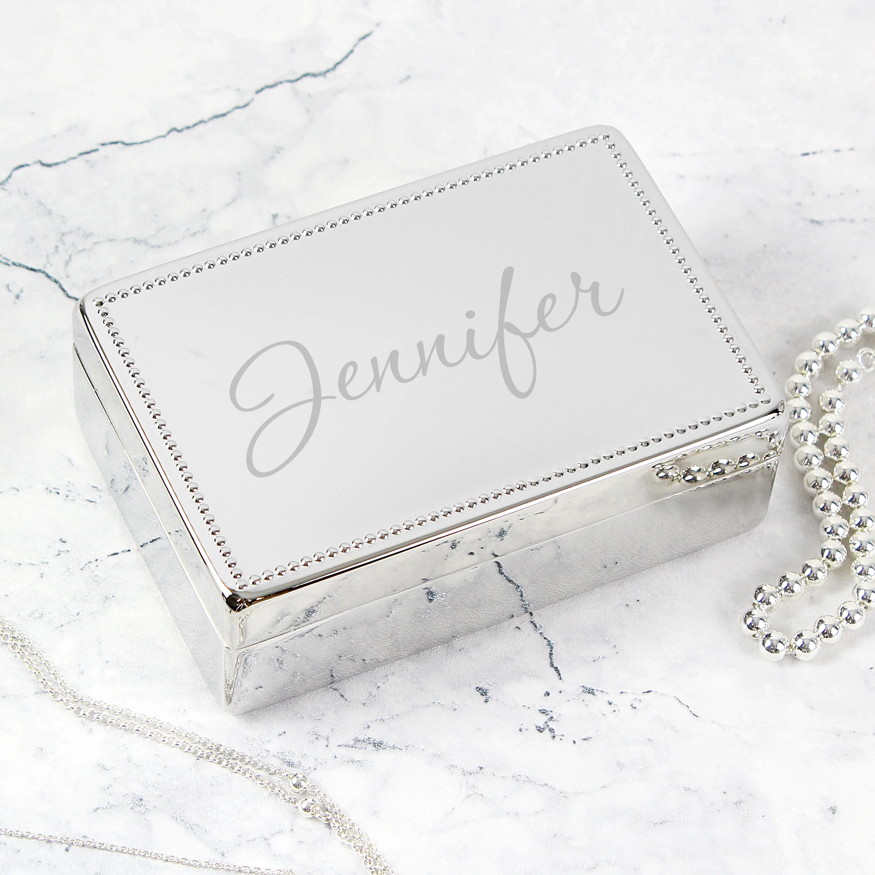 Personalised Name Rectangular Jewellery Box - Image 5