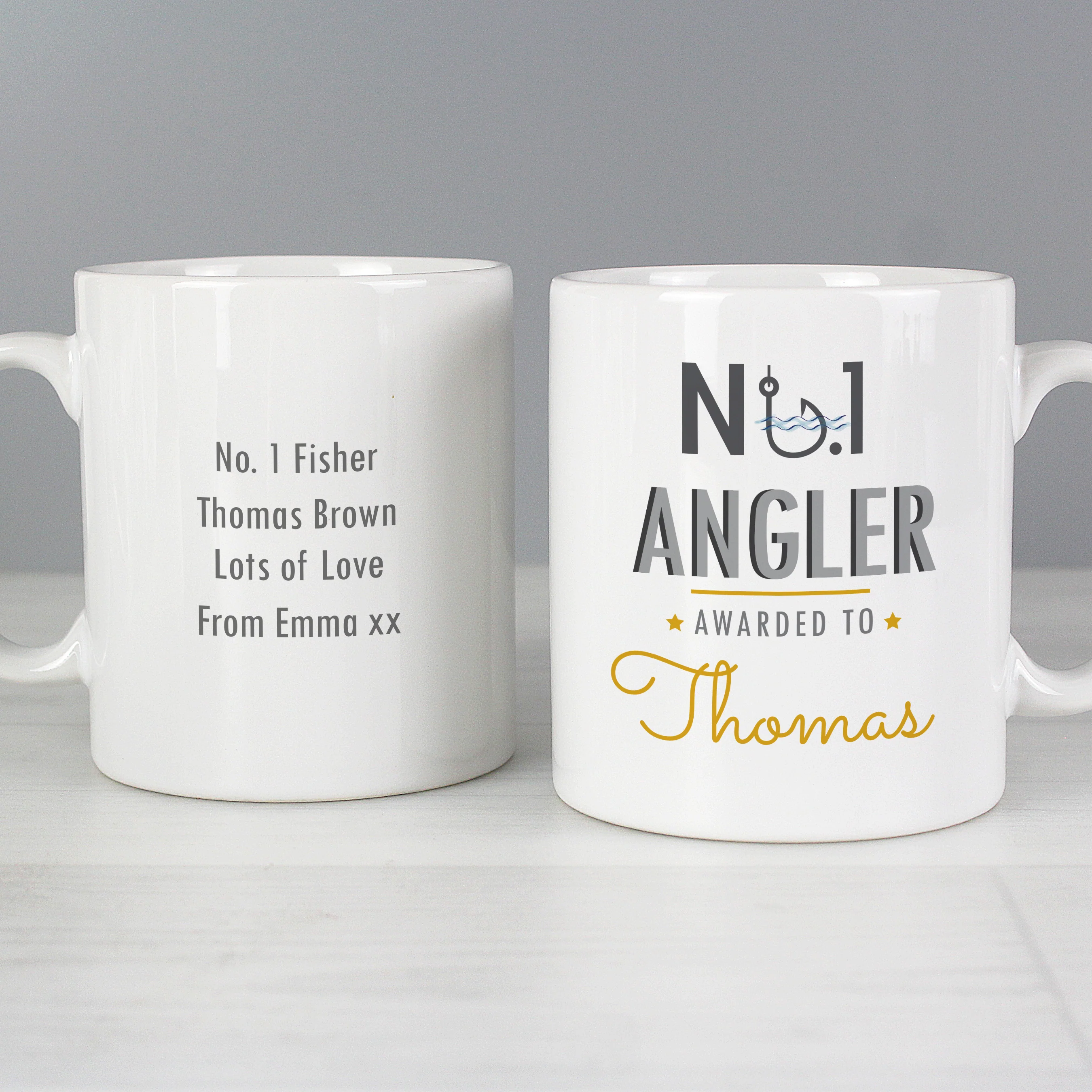 Personalised No.1 Angler Mug - Image 6