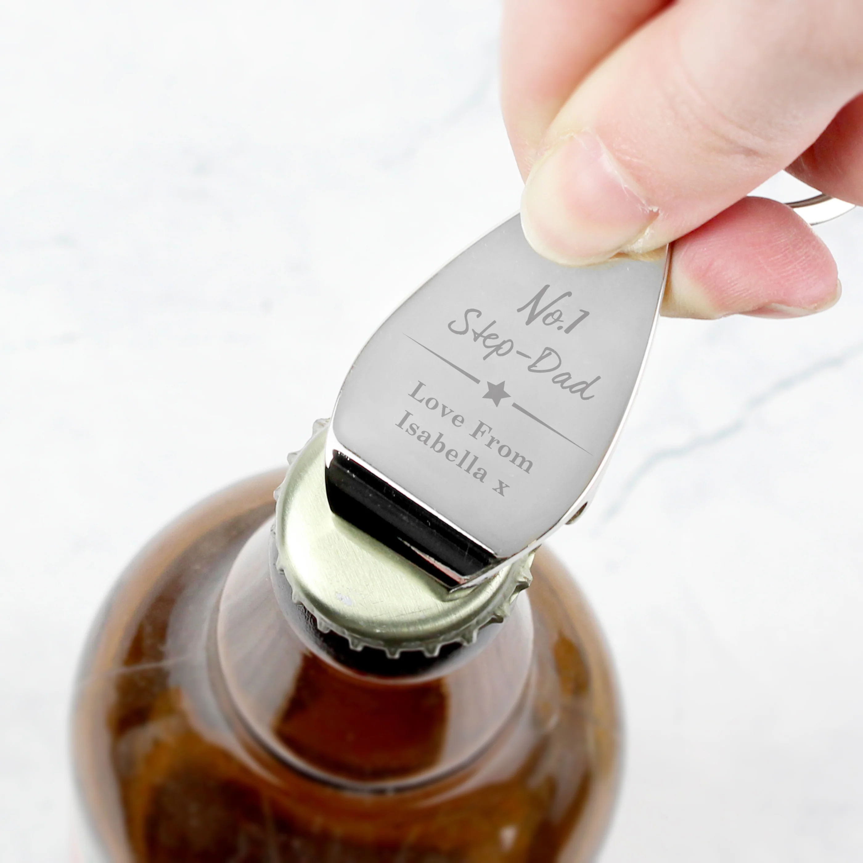 Personalised No.1 Bottle Opener Keyring - Image 6