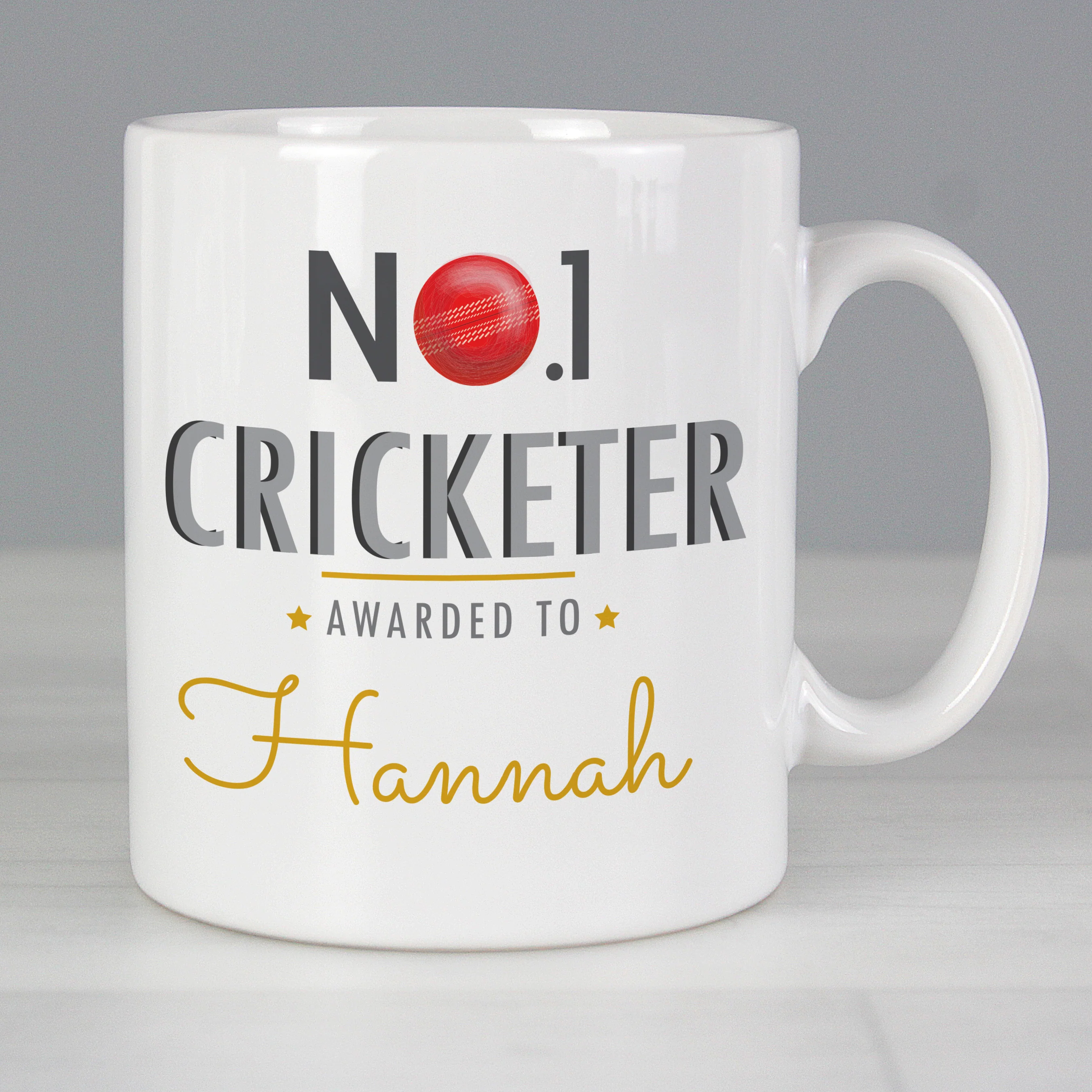 Personalised No.1 Cricketer Mug - Image 3