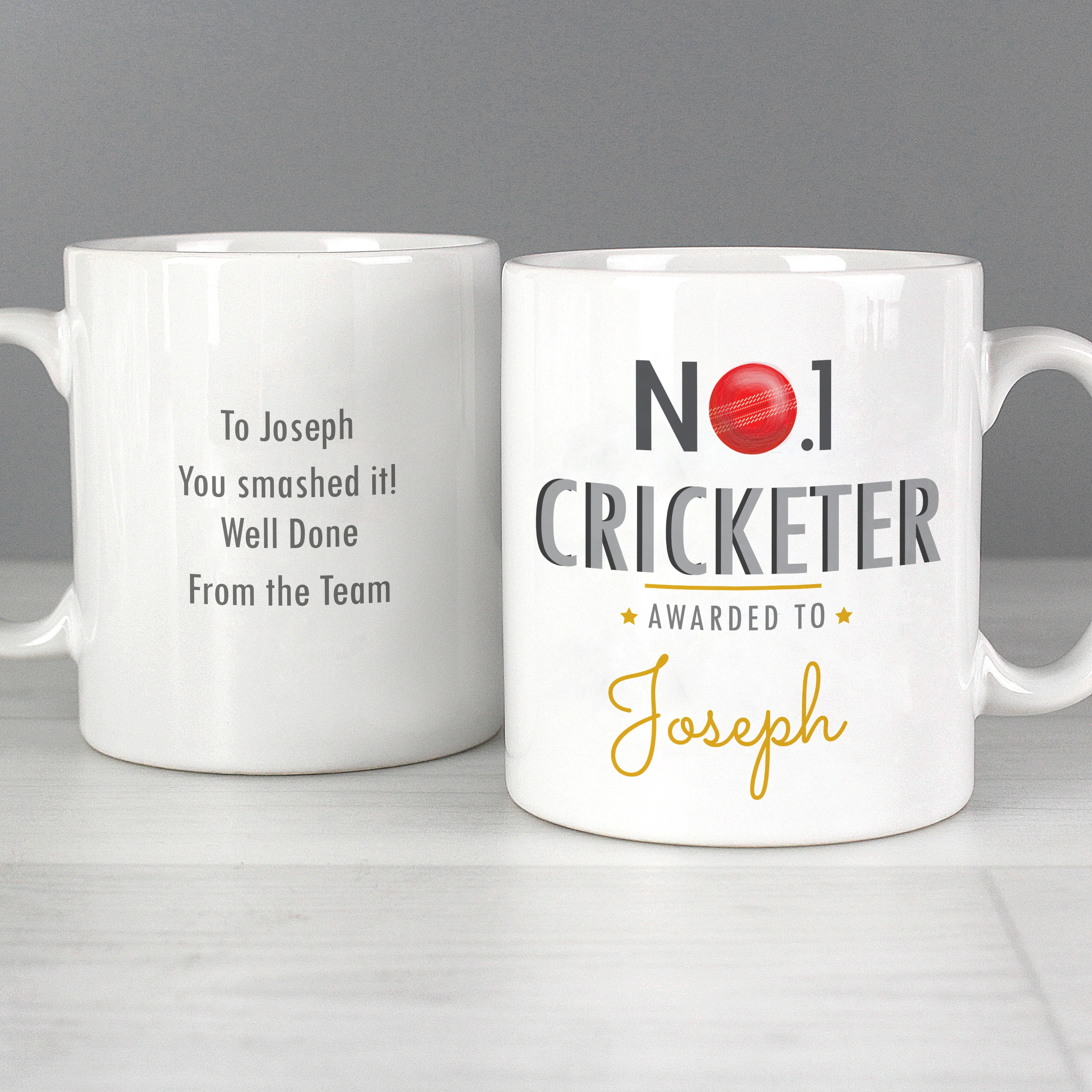Personalised No.1 Cricketer Mug - Image 5