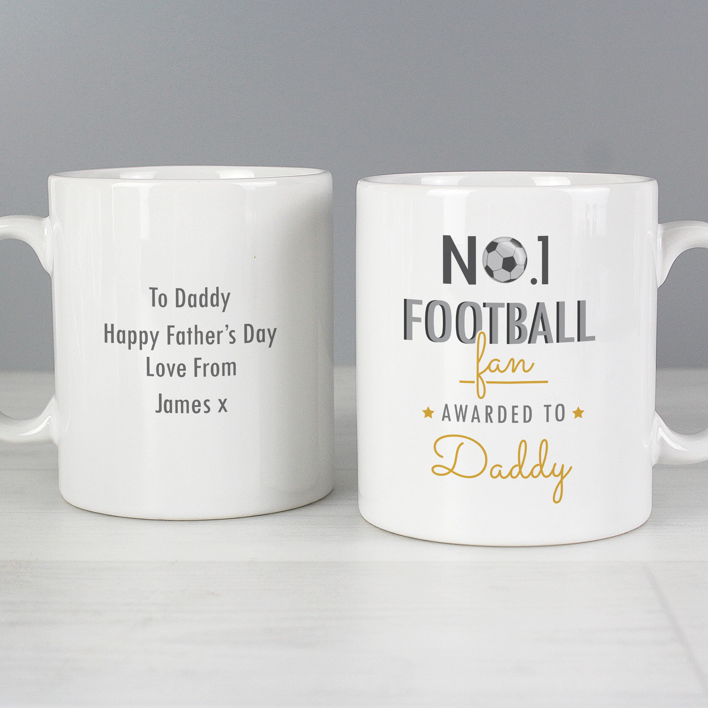 Personalised No.1 Football Fan Mug - Image 3