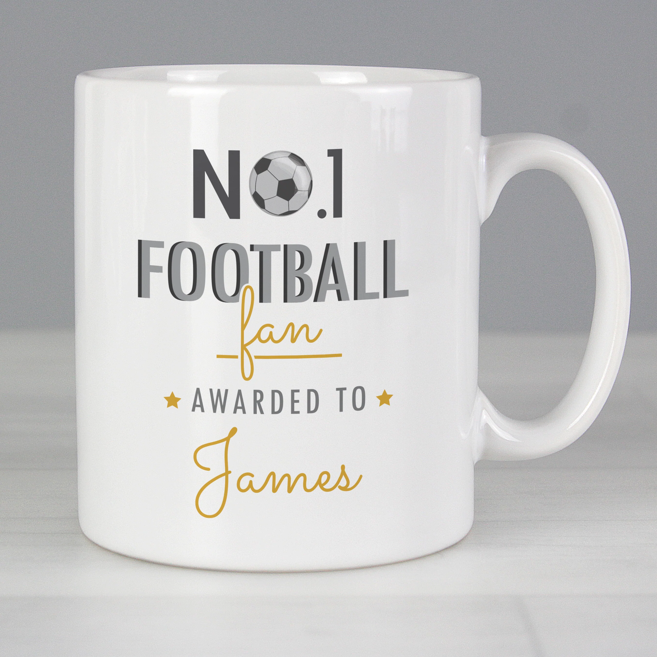 Personalised No.1 Football Fan Mug - Image 6