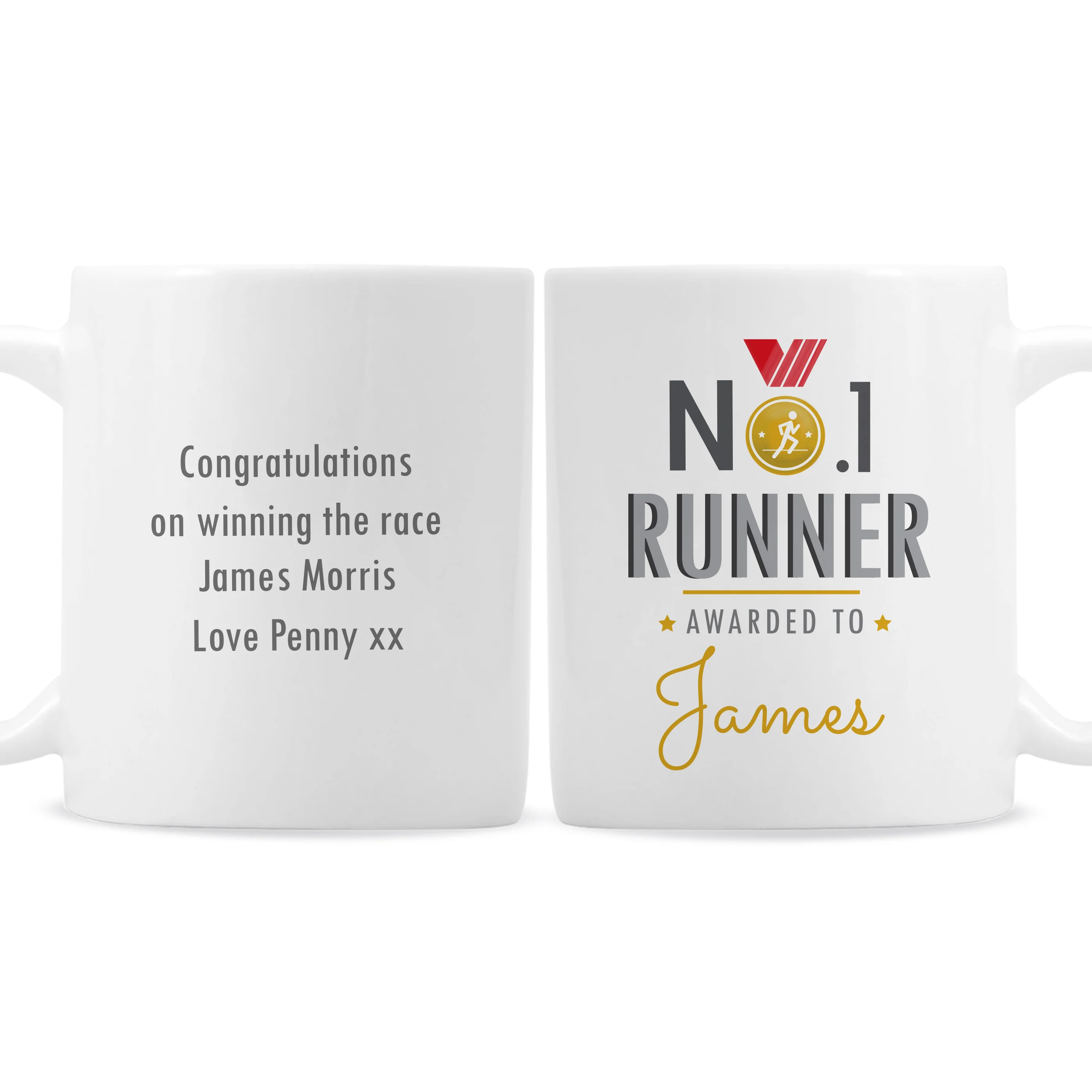 Personalised No.1 Runner Mug - Image 2