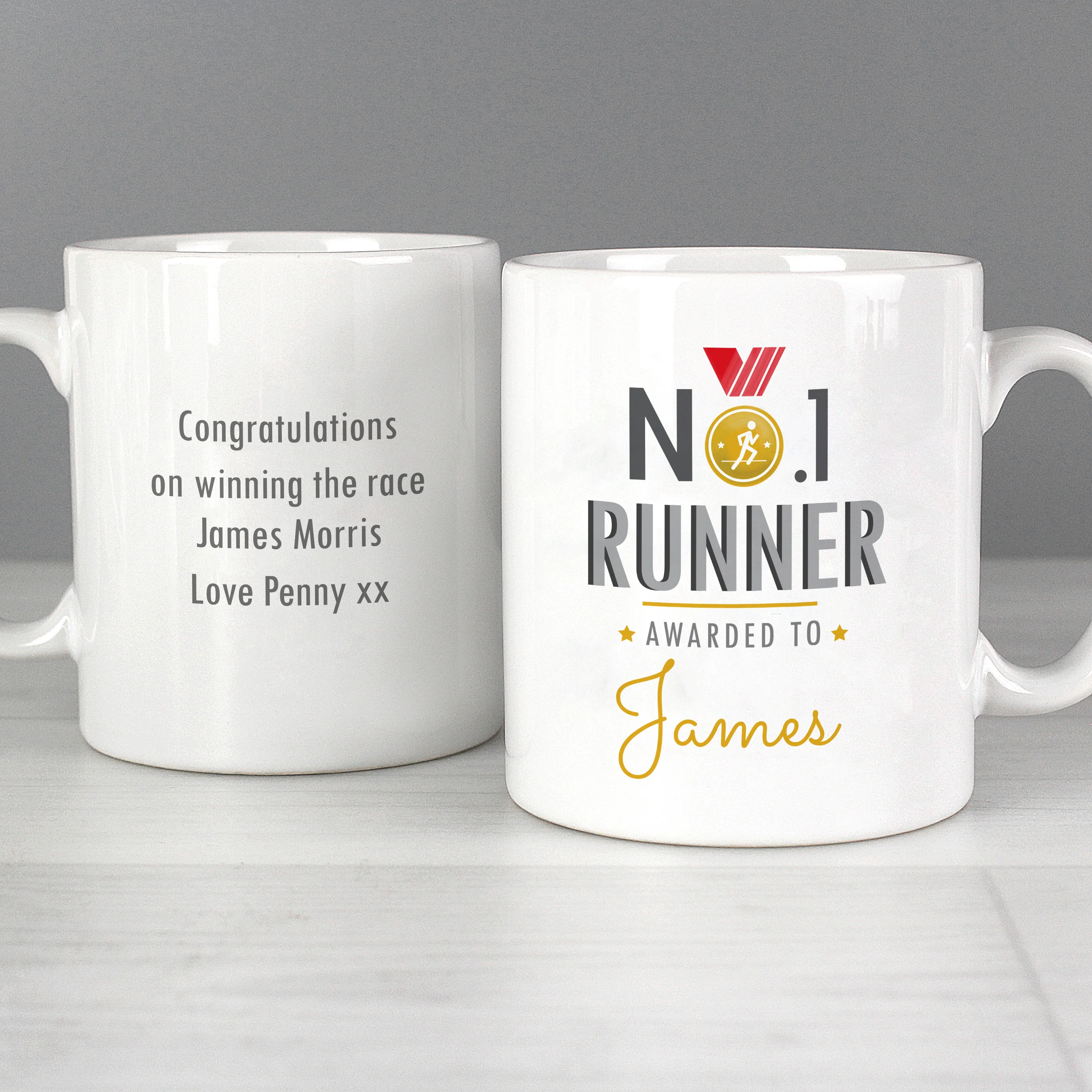 Personalised No.1 Runner Mug - Image 5