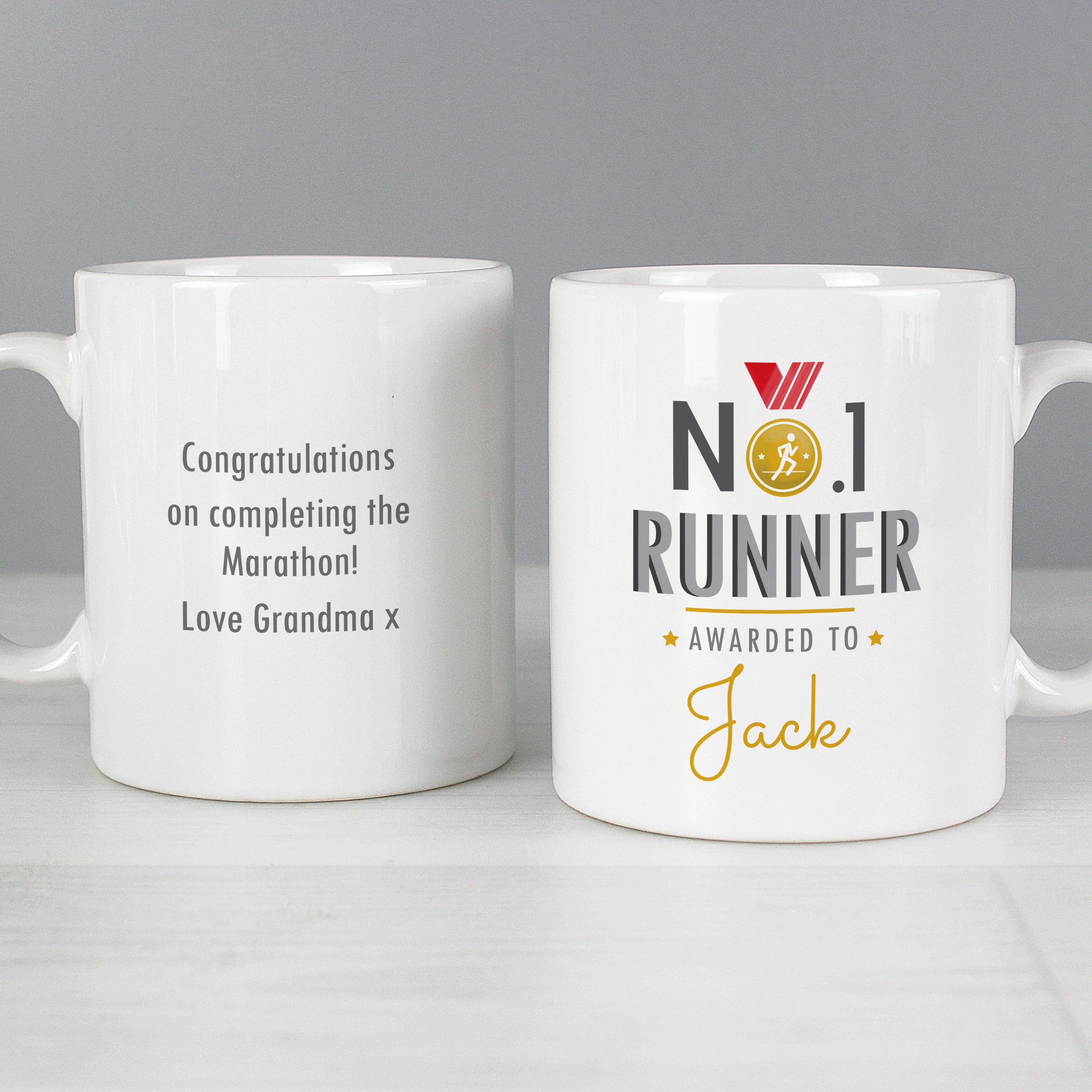Personalised No.1 Runner Mug - Image 7