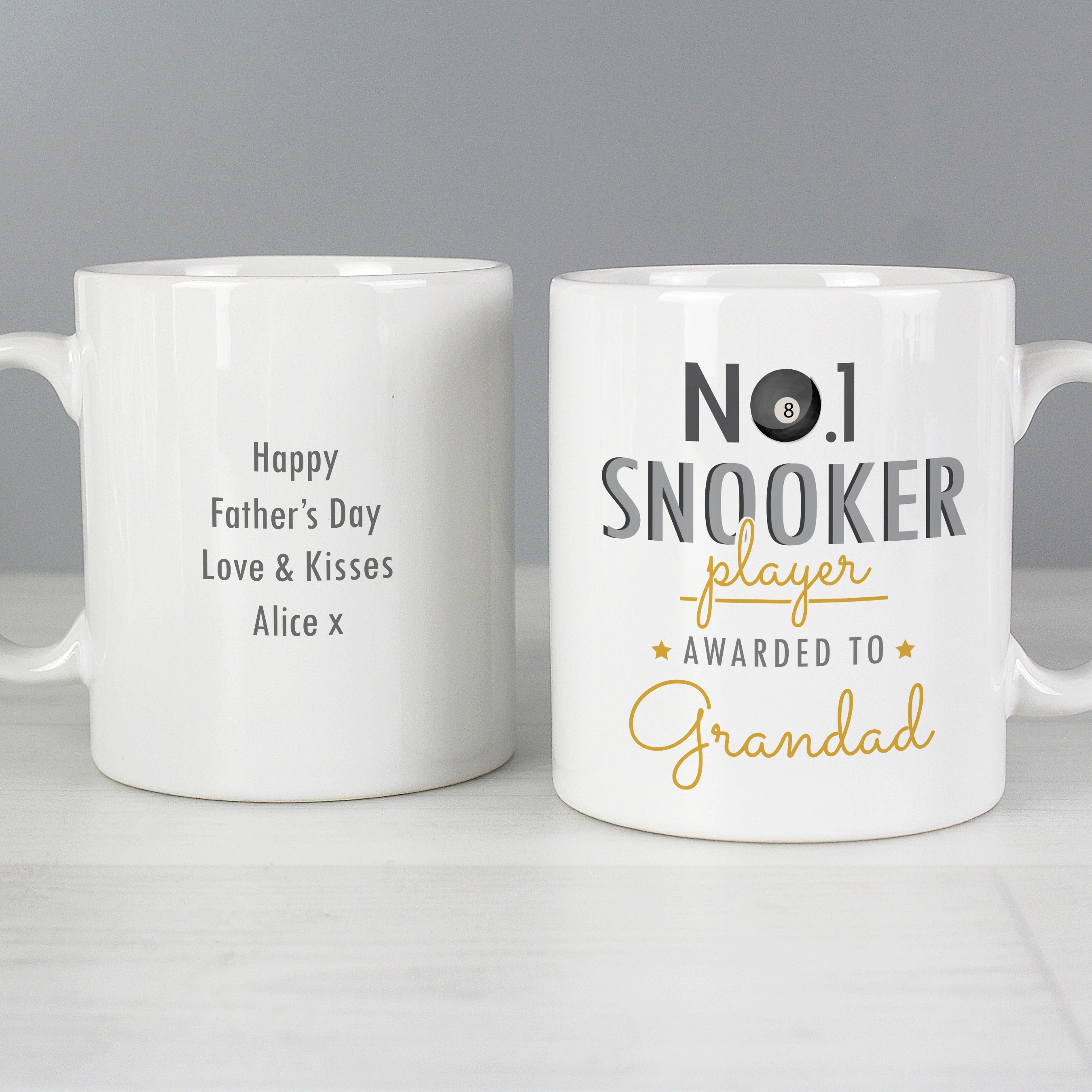 Personalised No.1 Snooker Player Mug - Image 3