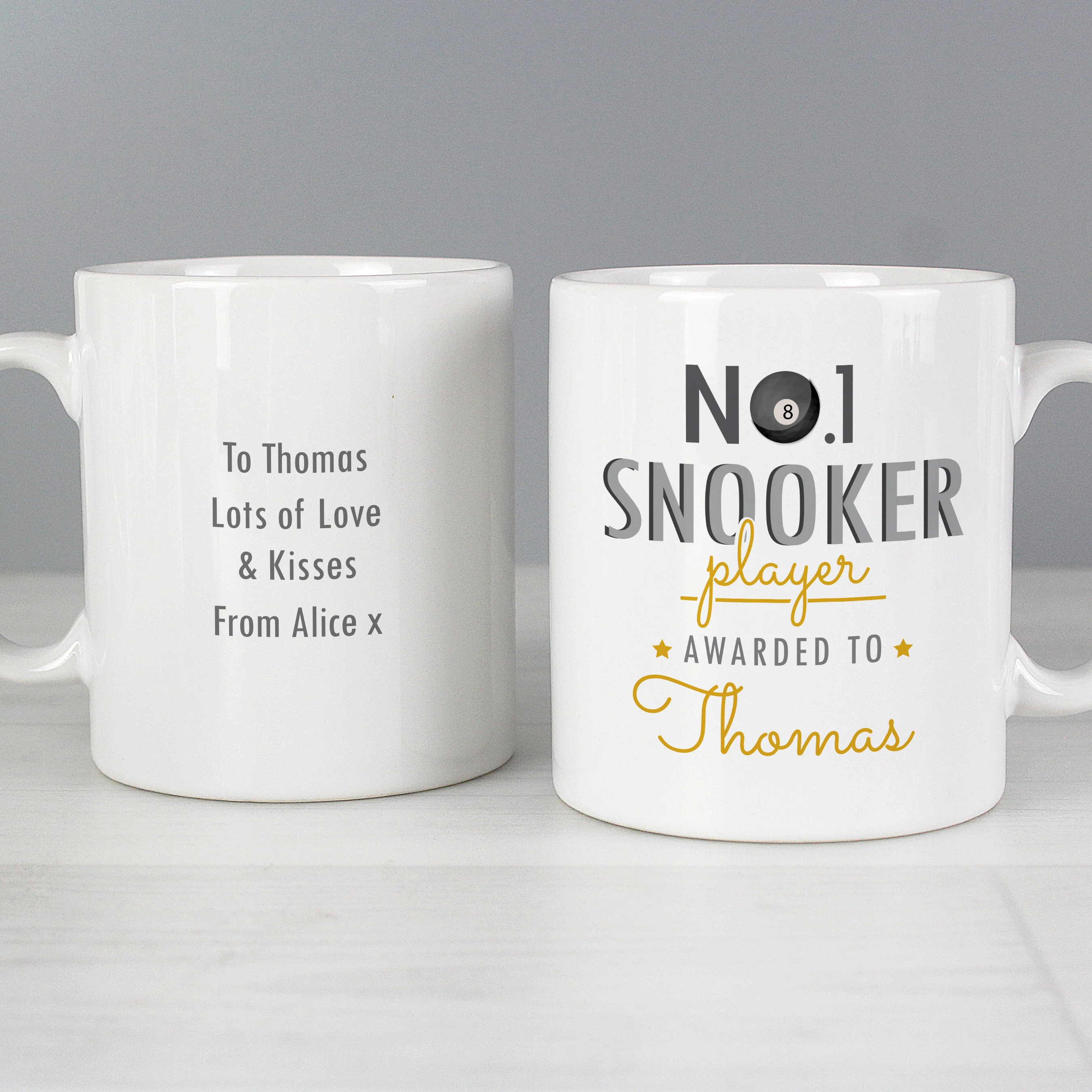 Personalised No.1 Snooker Player Mug - Image 4