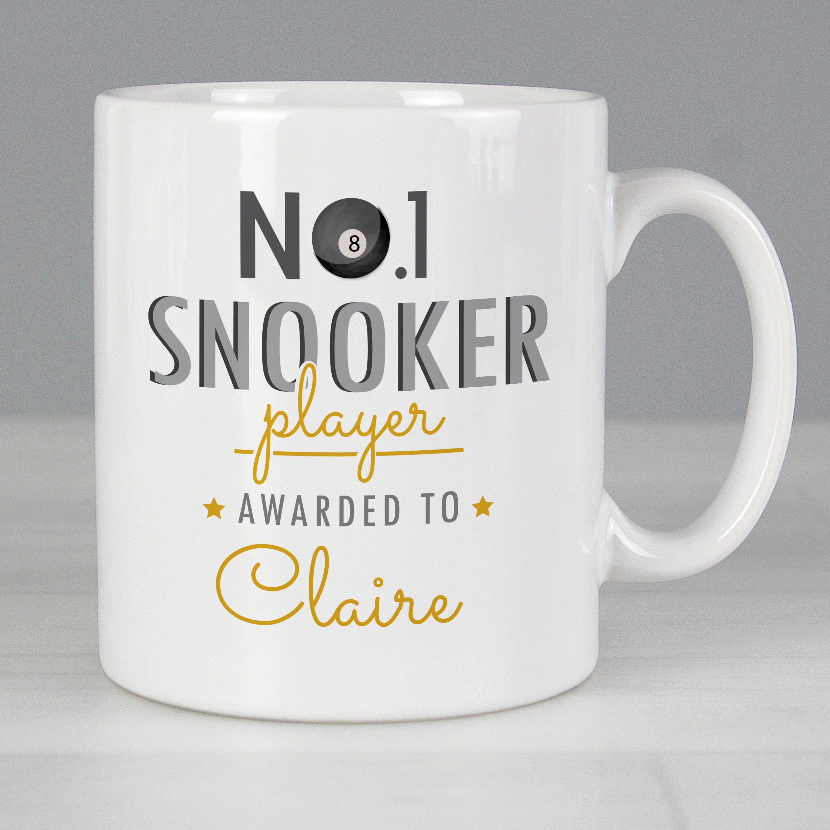 Personalised No.1 Snooker Player Mug - Image 7