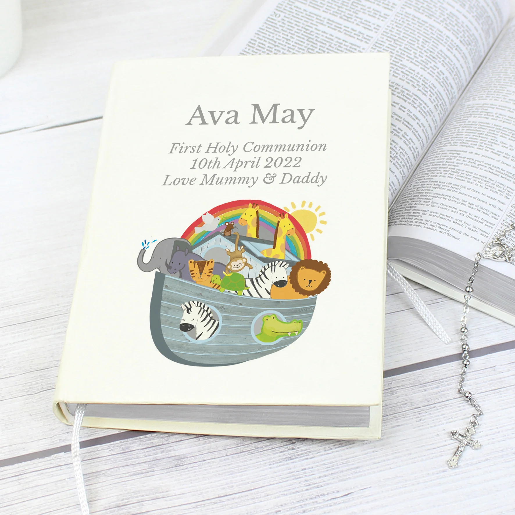 Personalised Noahs Ark Holy Bible - Eco-friendly - Image 3