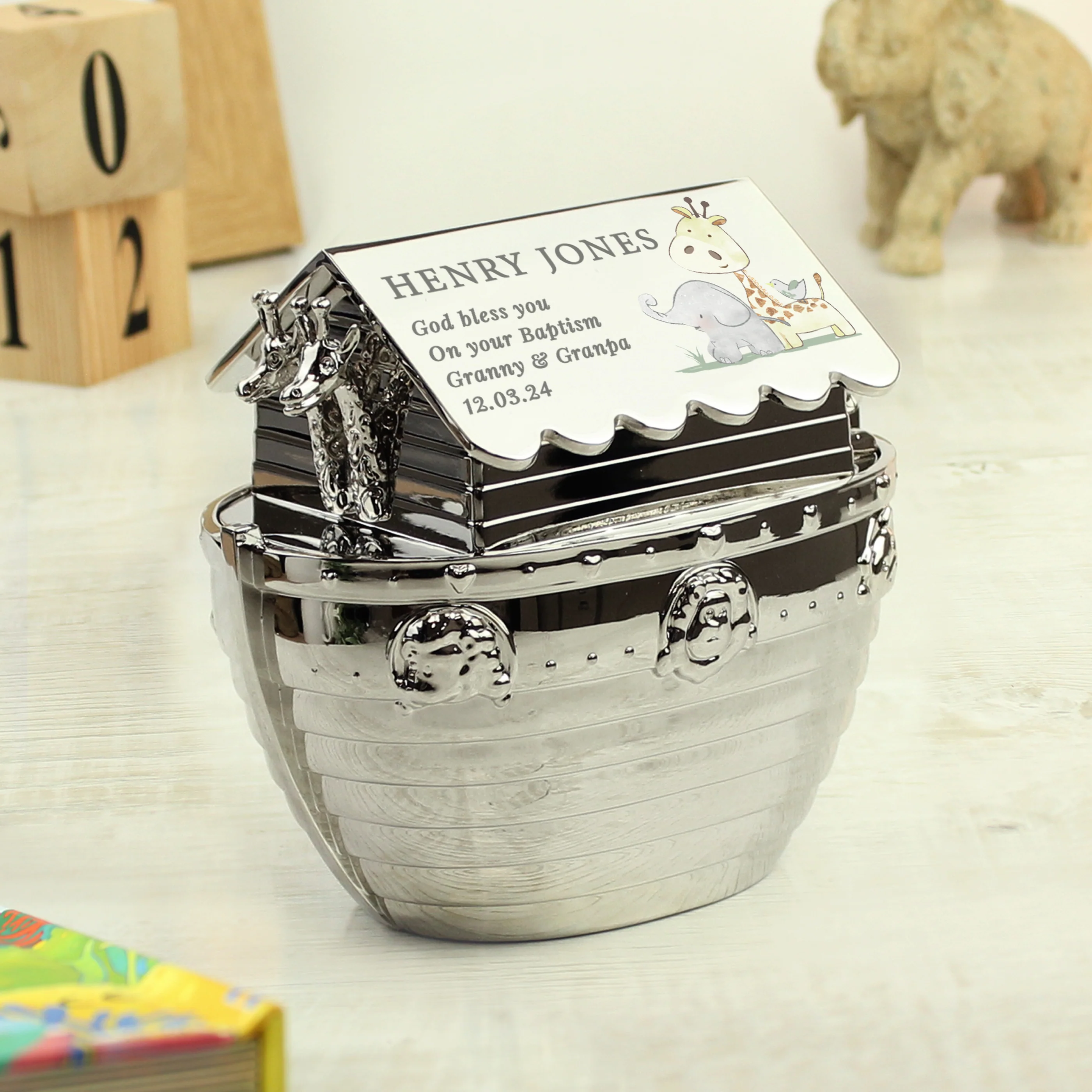 Personalised Noahs Ark Money Box - Image 7