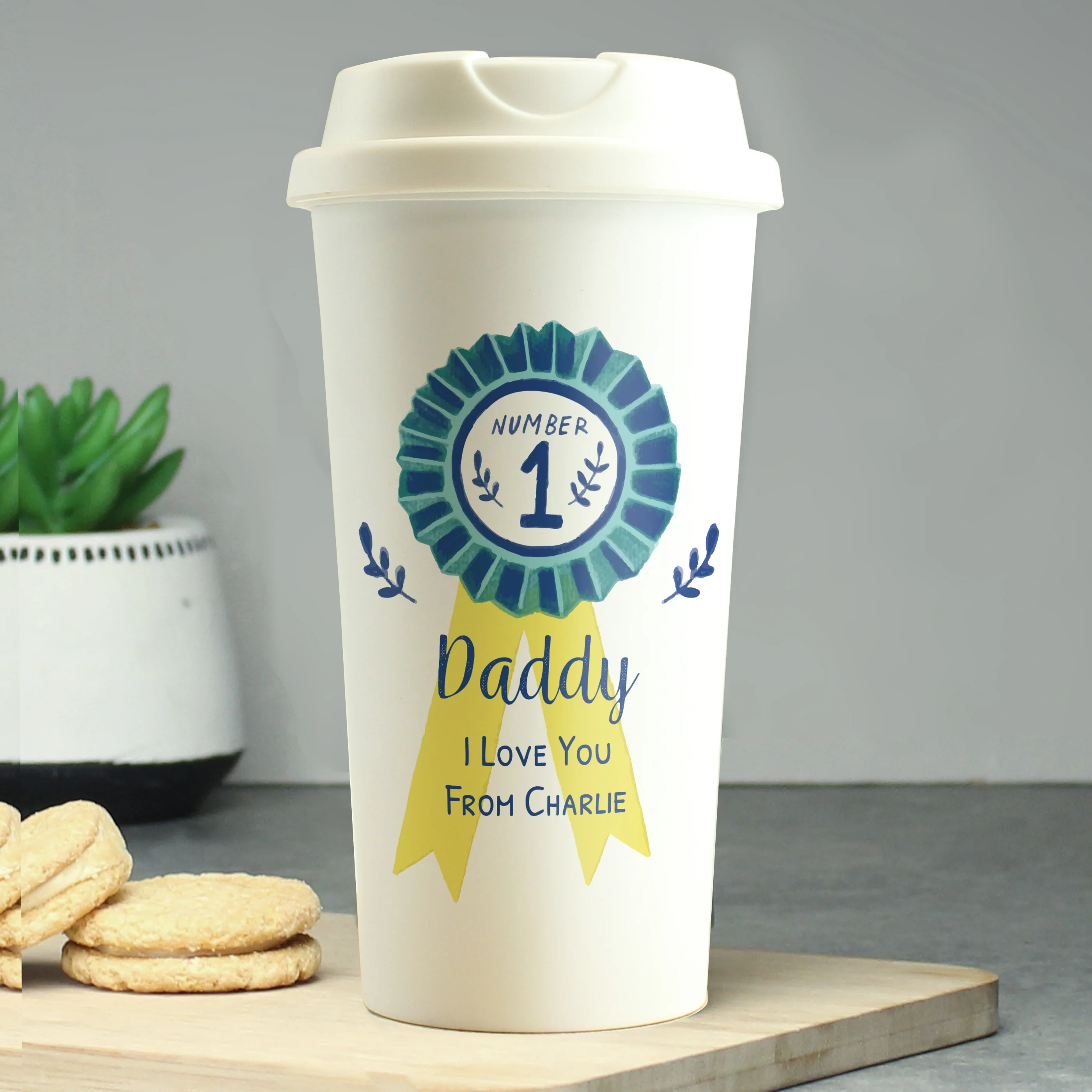 Personalised Number 1 Travel Mug - Image 2
