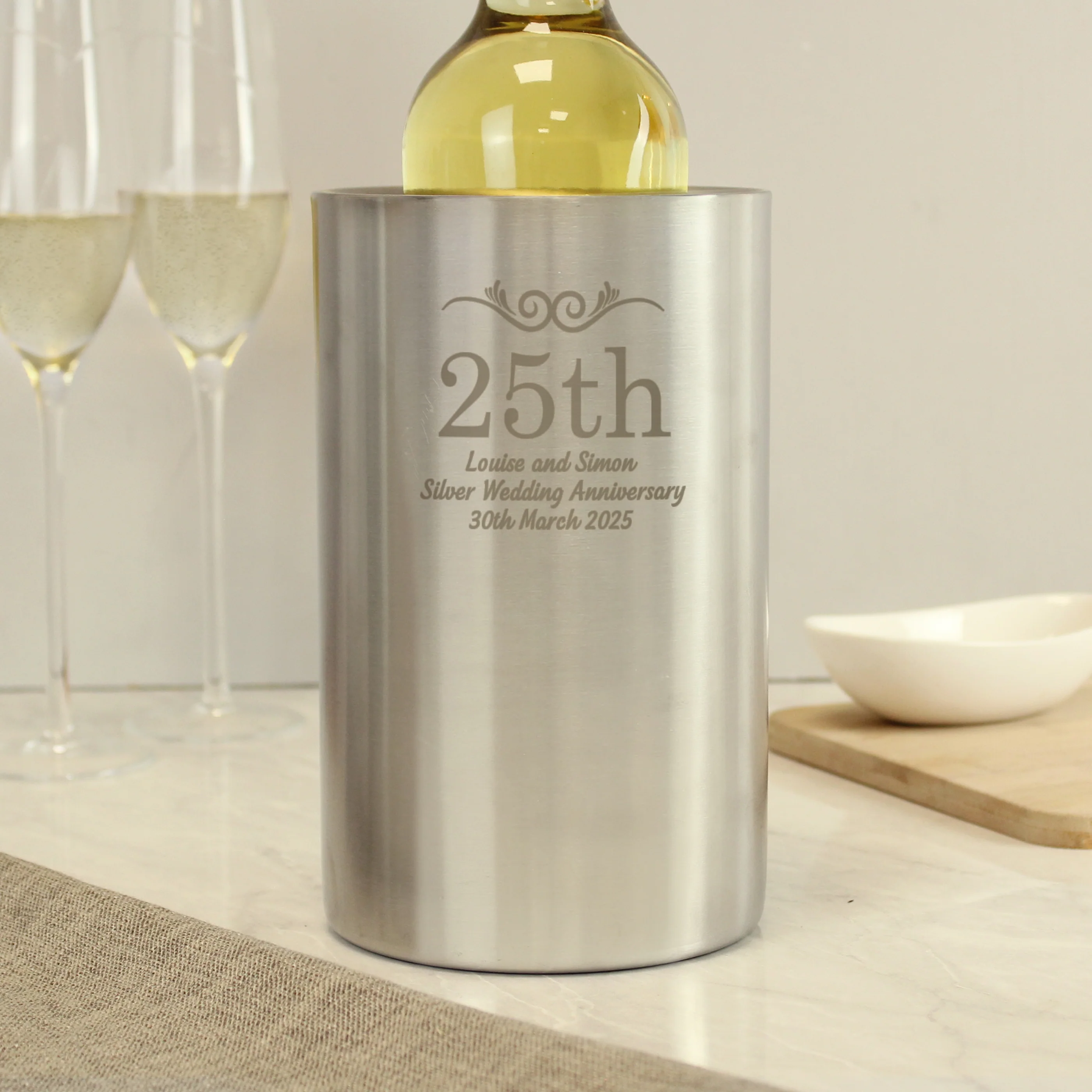 Personalised Number Frame Wine Cooler - Image 6