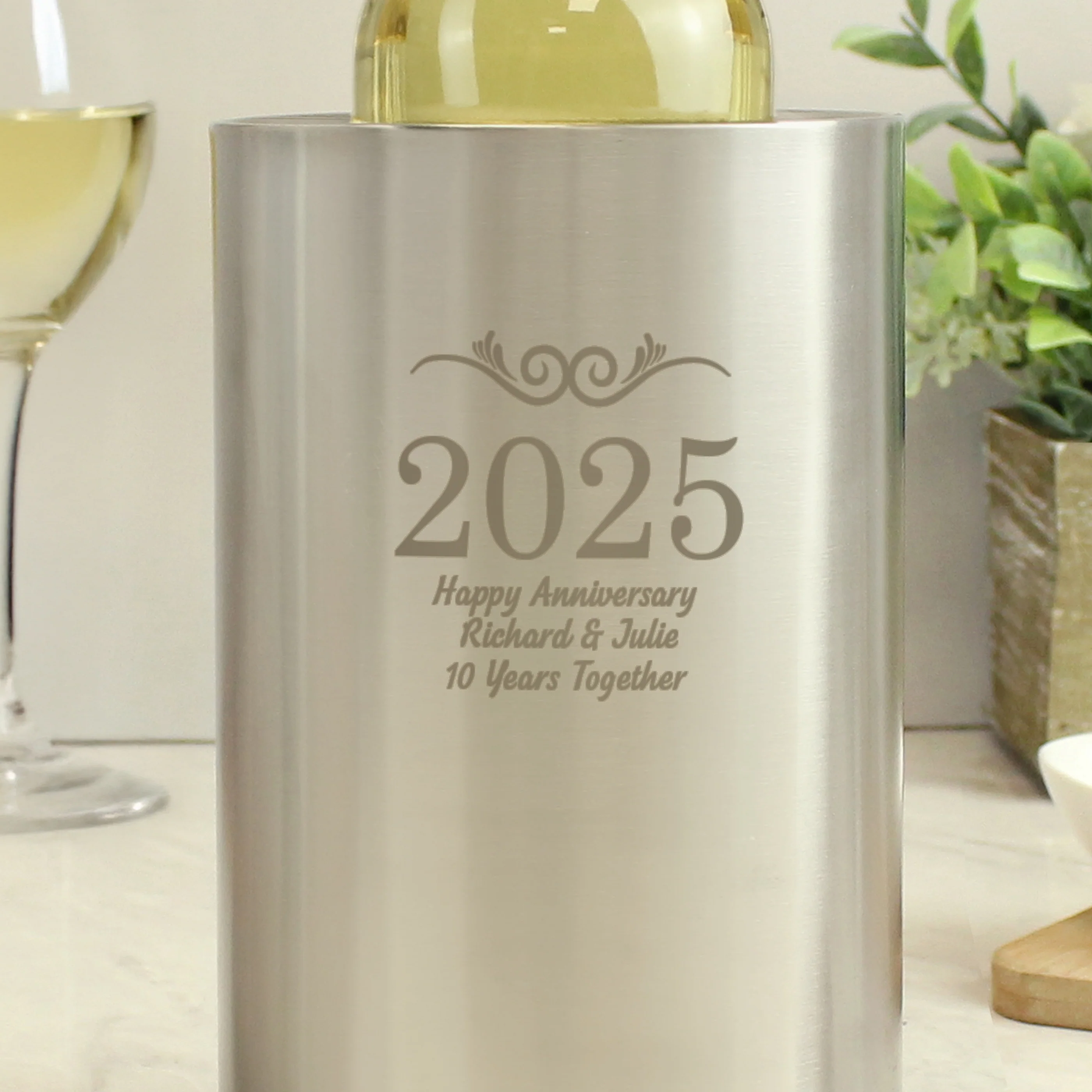 Personalised Number Frame Wine Cooler - Image 7
