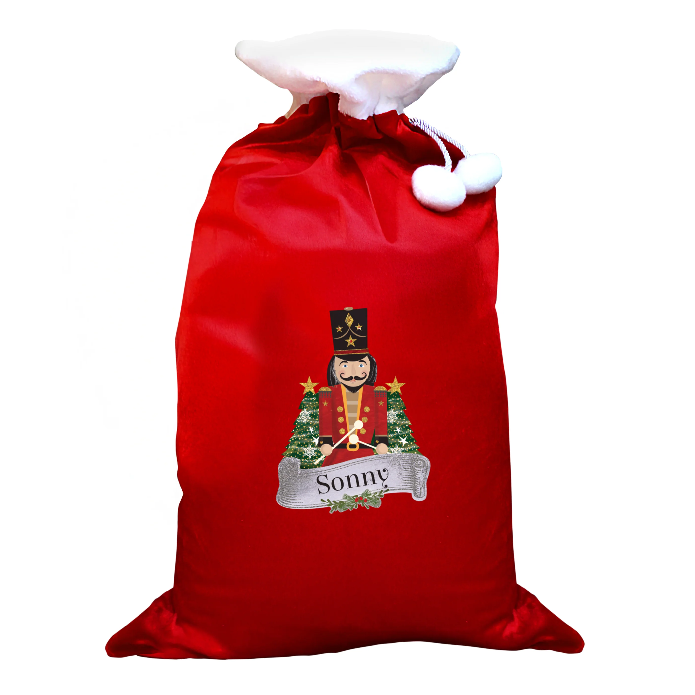 Personalised Nutcracker Red Sack - Image 4