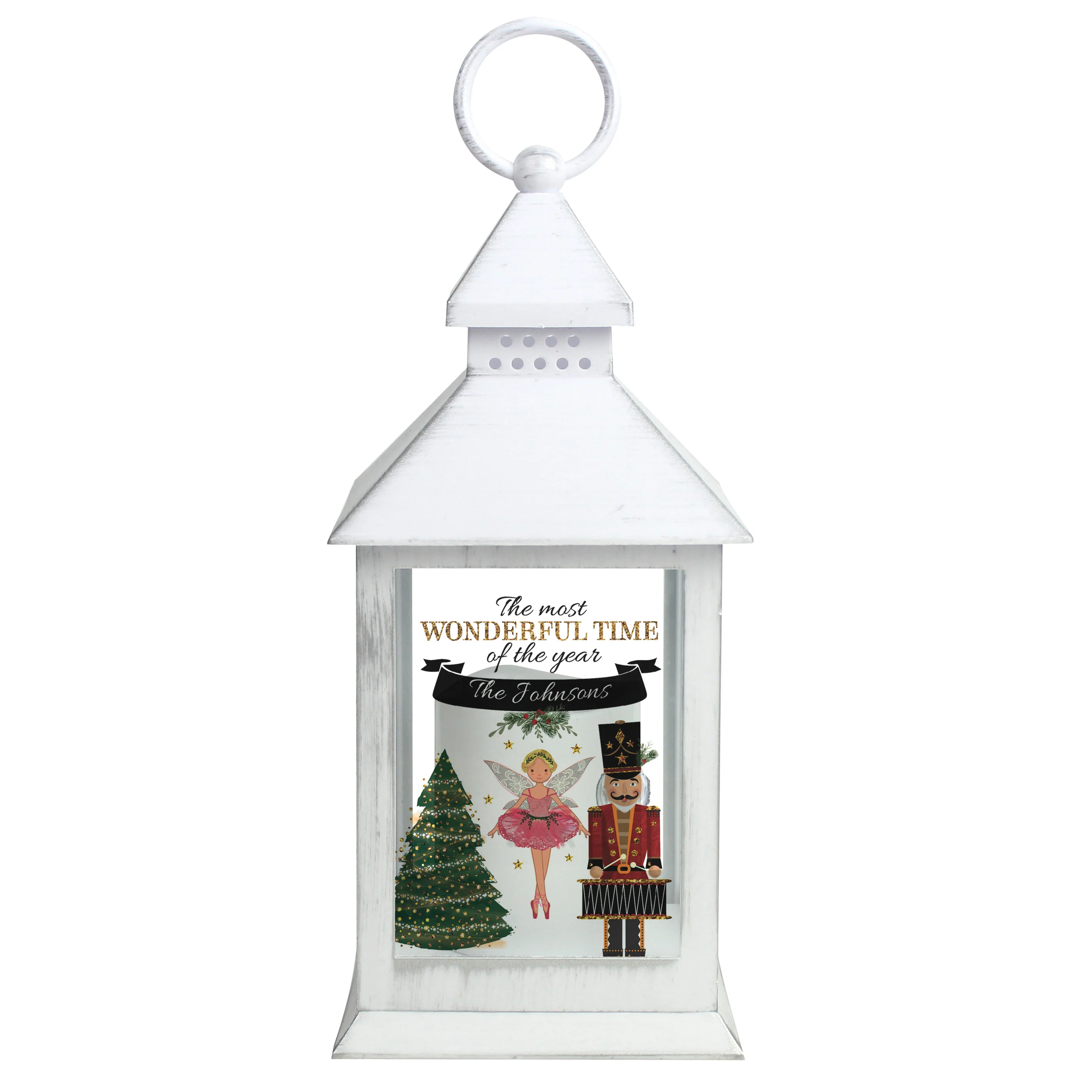 Personalised Nutcracker White Lantern - Image 5