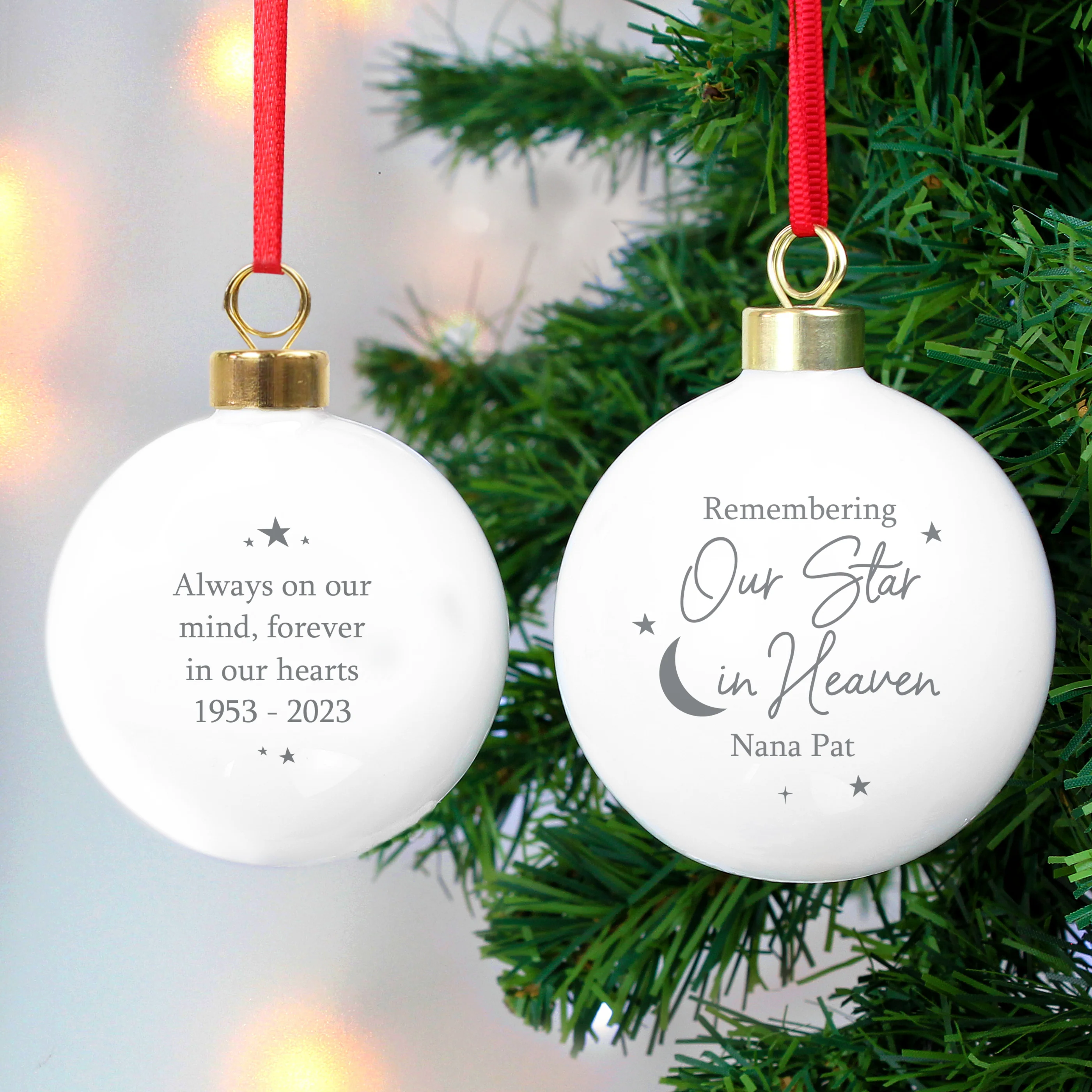 Personalised Our Star in Heaven Bauble - Image 2