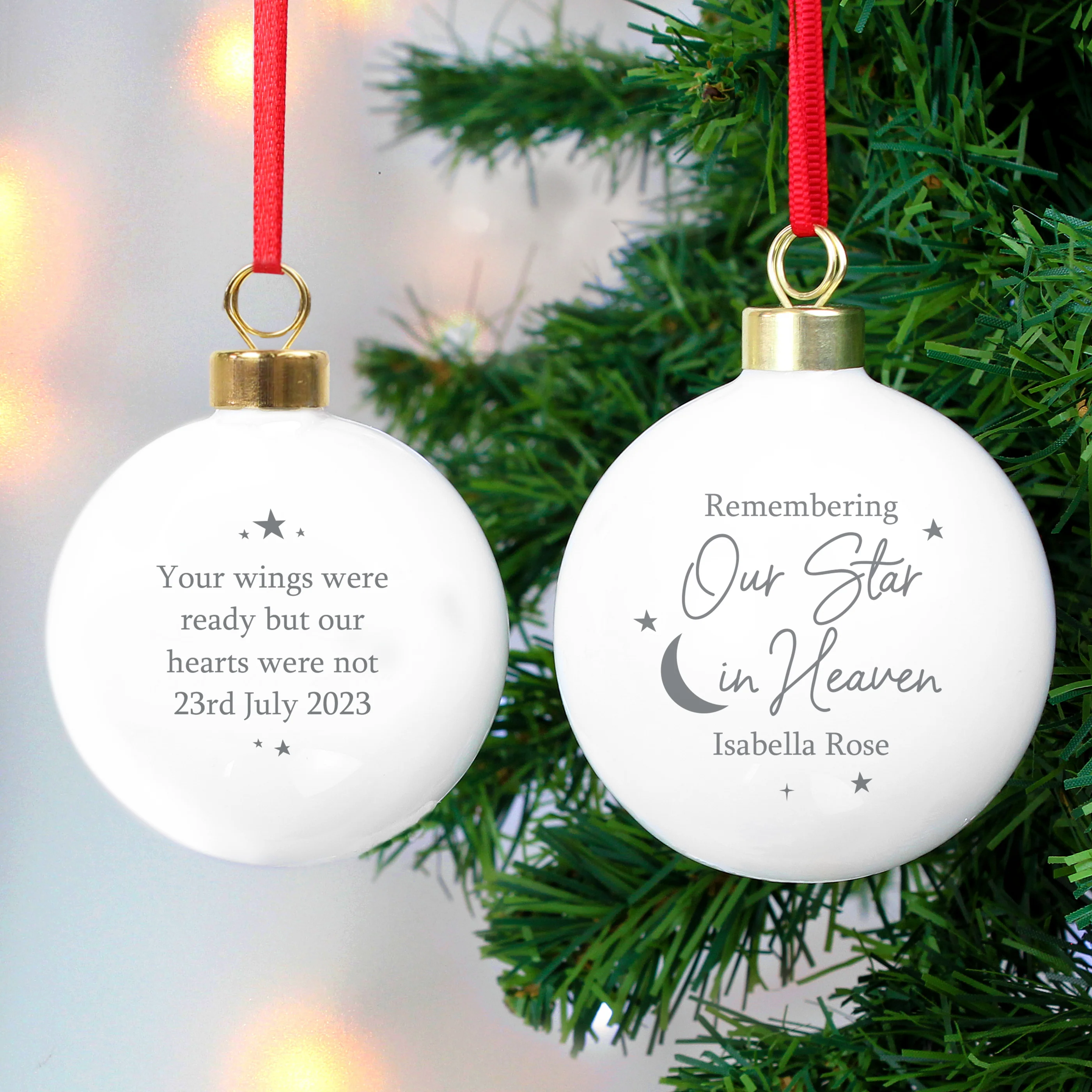 Personalised Our Star in Heaven Bauble - Image 3