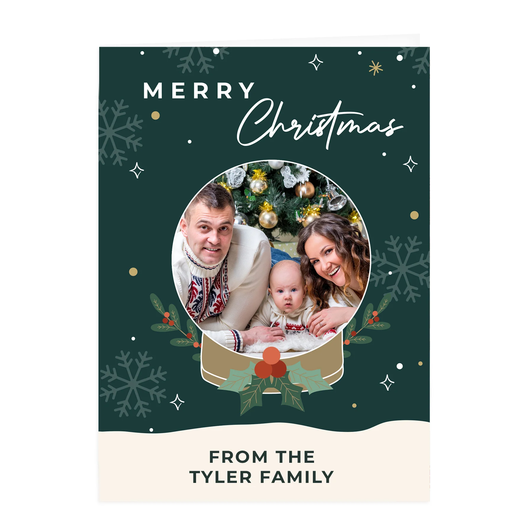 Personalised Pack of 10 Christmas Cards - Photo Upload - Image 5