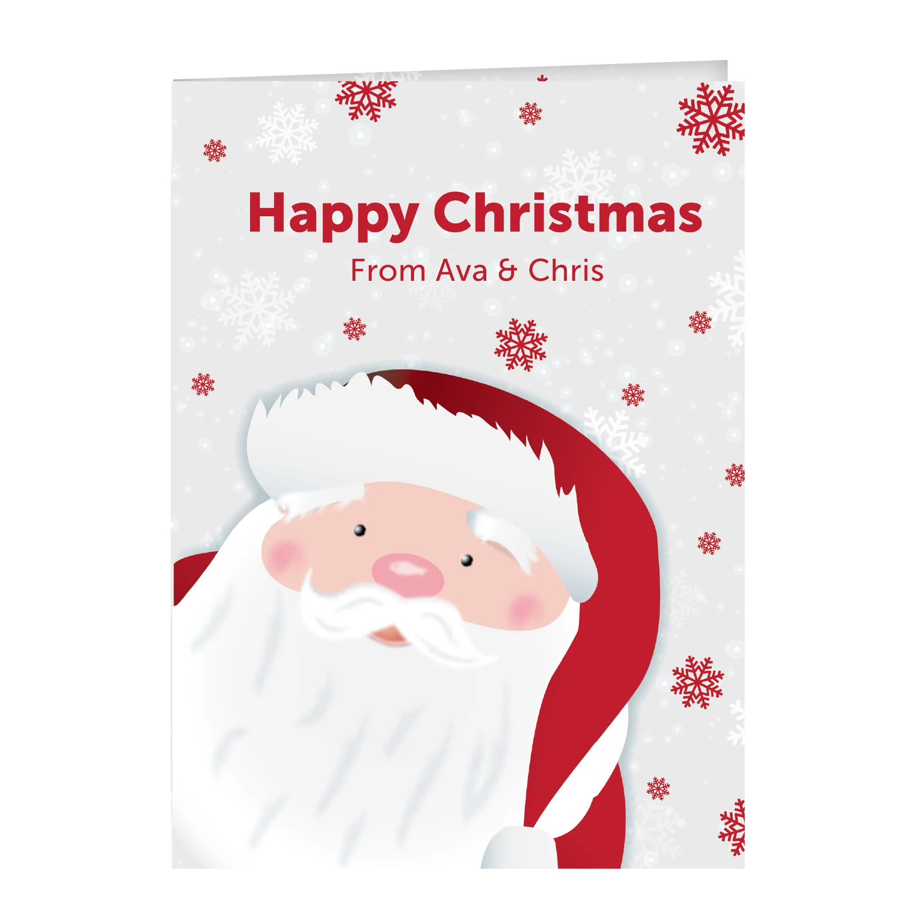 Personalised Pack of 10 Christmas Cards - Santa - Image 5