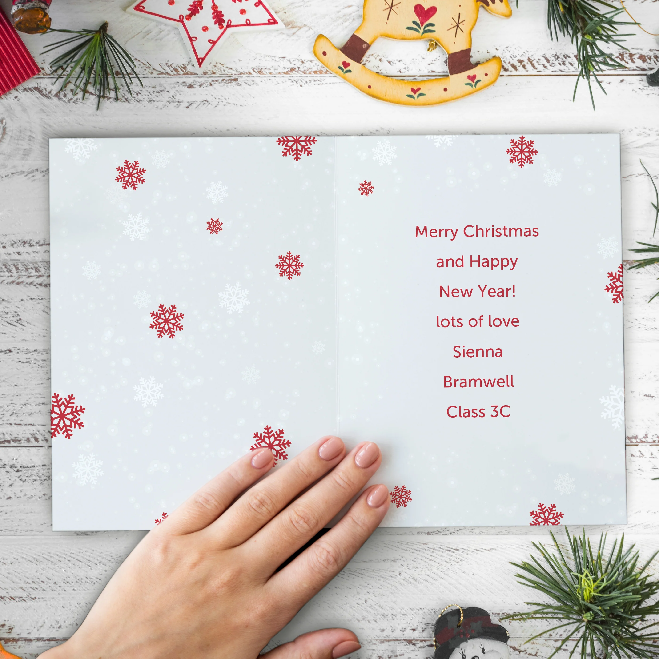 Personalised Pack of 10 Christmas Cards - Santa - Image 7