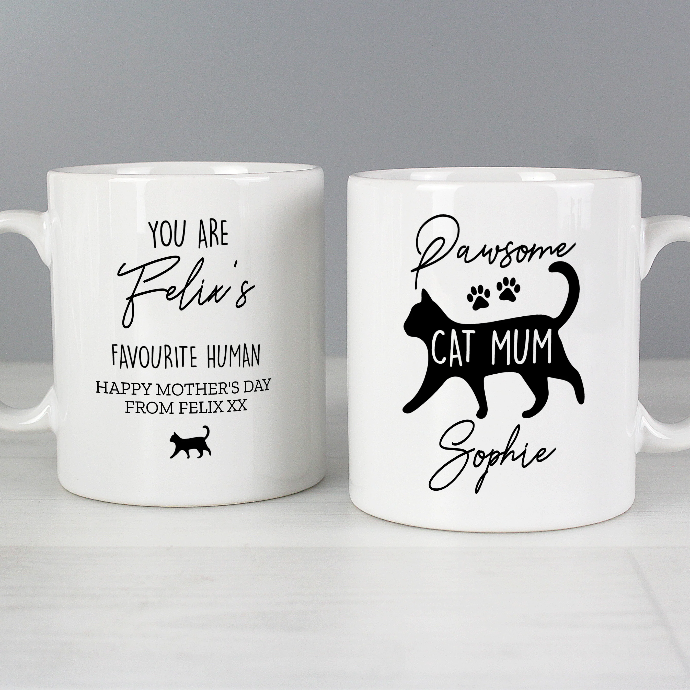 Personalised Pawsome Cat Mum Mug - Image 3