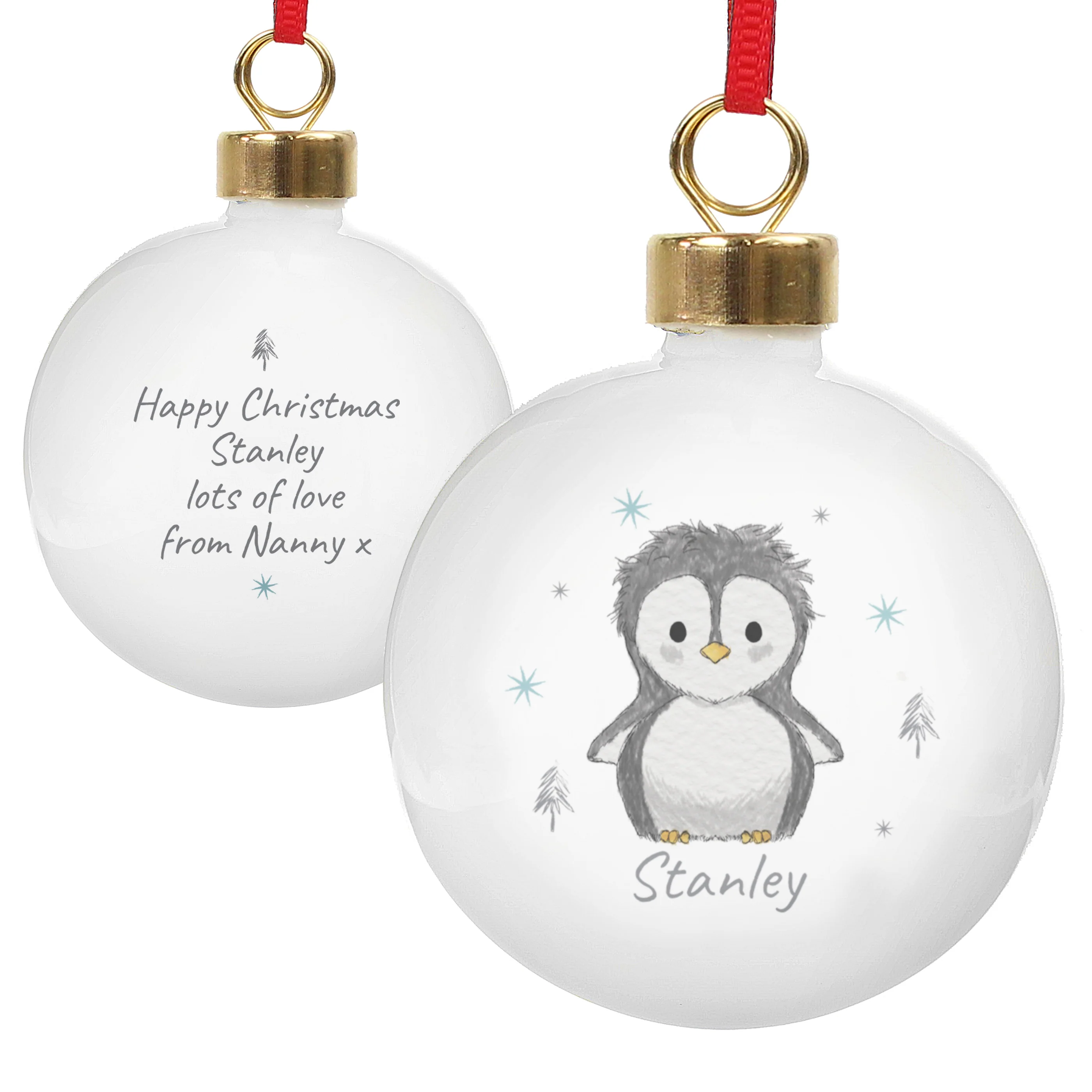 Personalised Pebbles the Penguin Bauble - Image 5