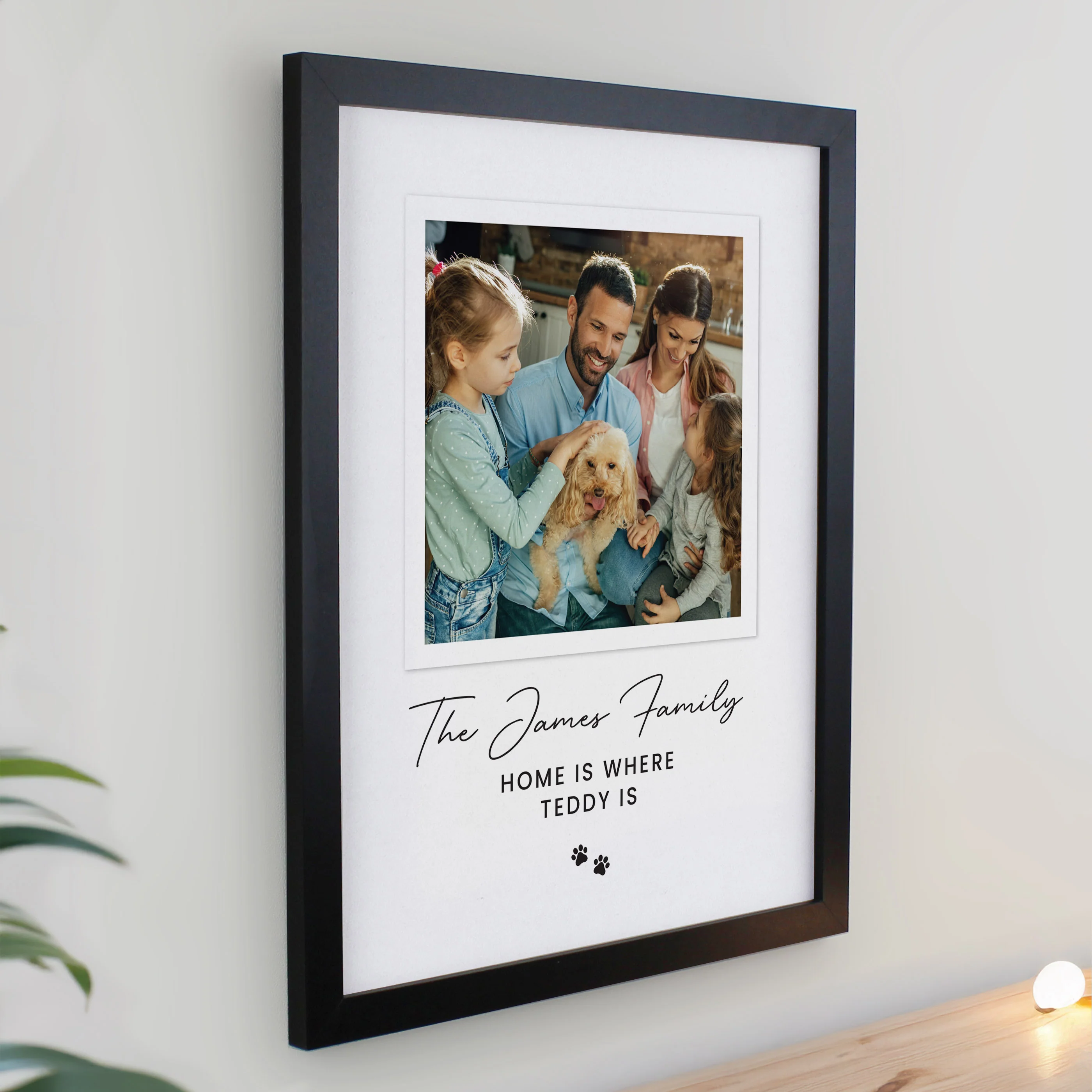Personalised Pet Photo Upload Black Framed Print - Image 2