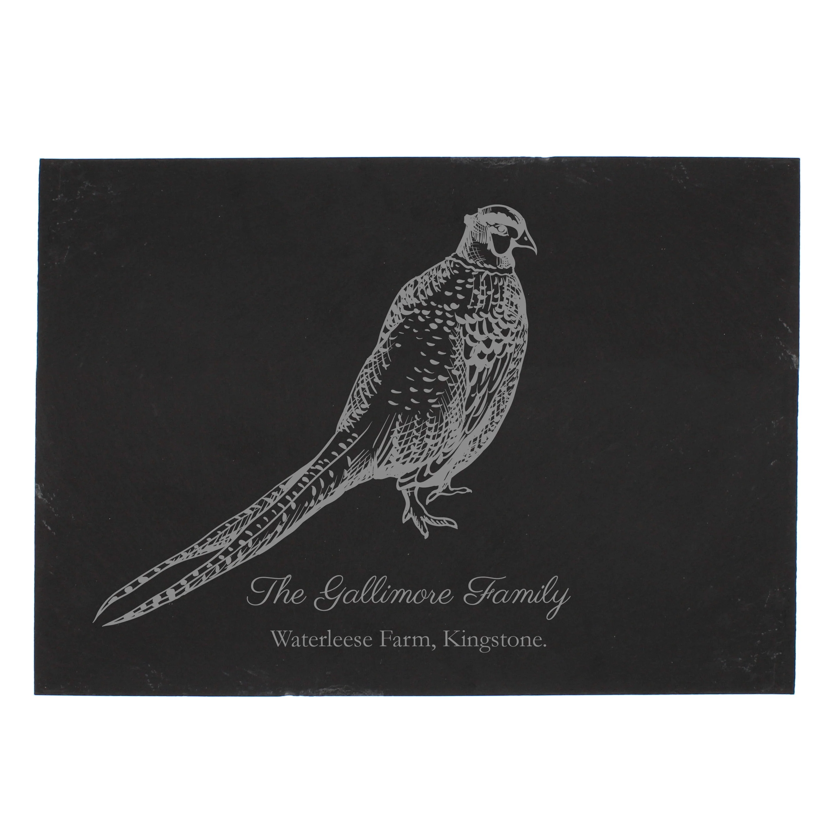 Personalised Pheasant Slate Placemat - Image 2