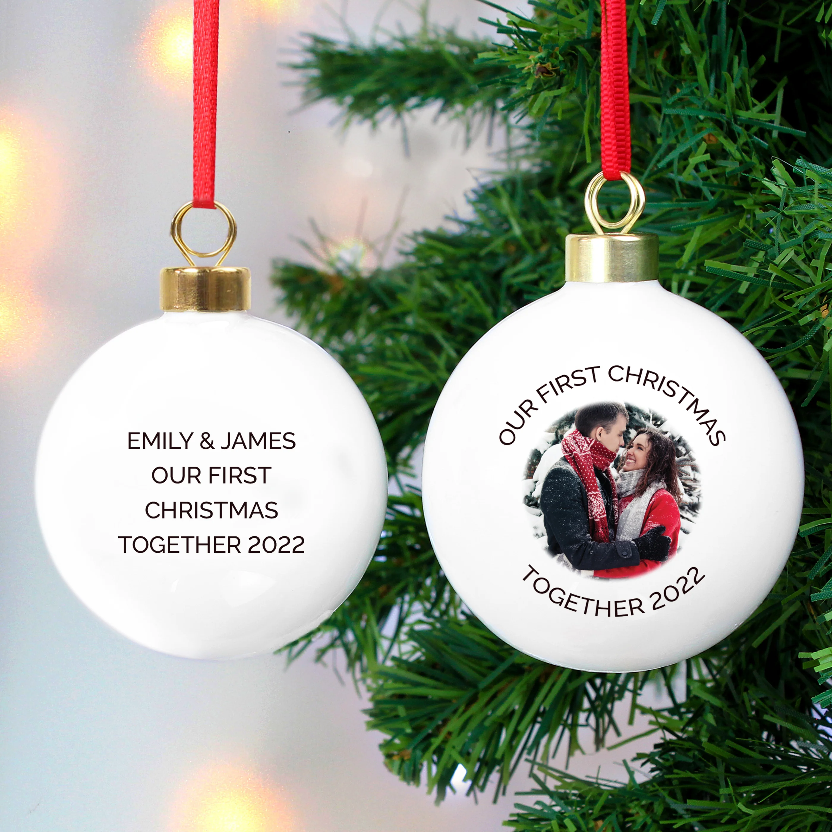 Personalised Photo Upload Bauble - Image 3