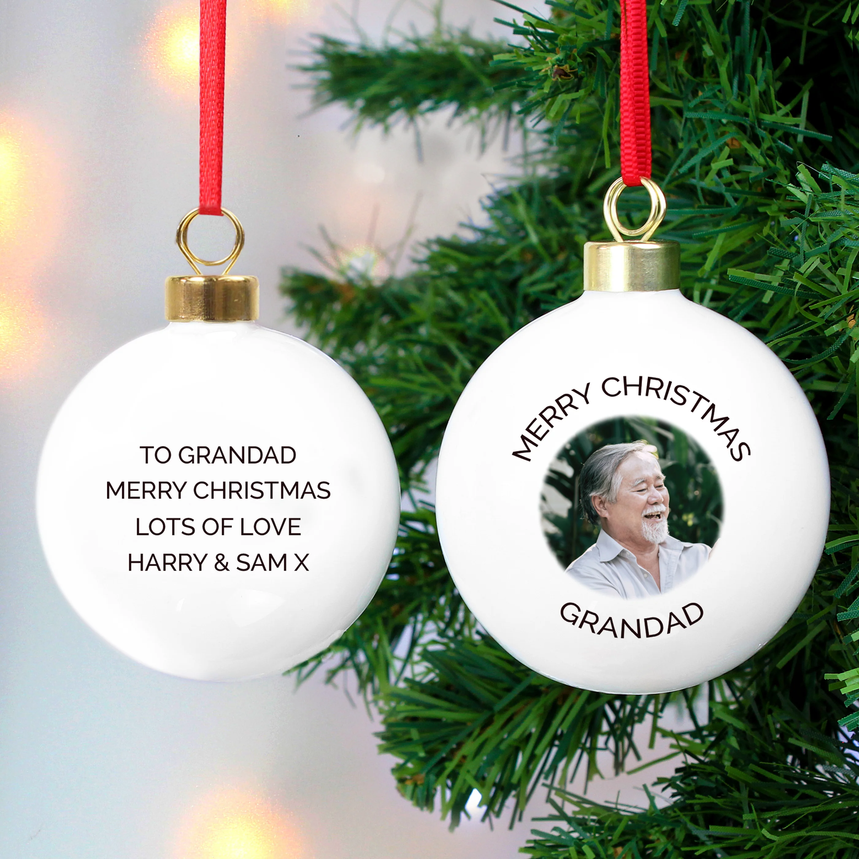 Personalised Photo Upload Bauble - Image 4
