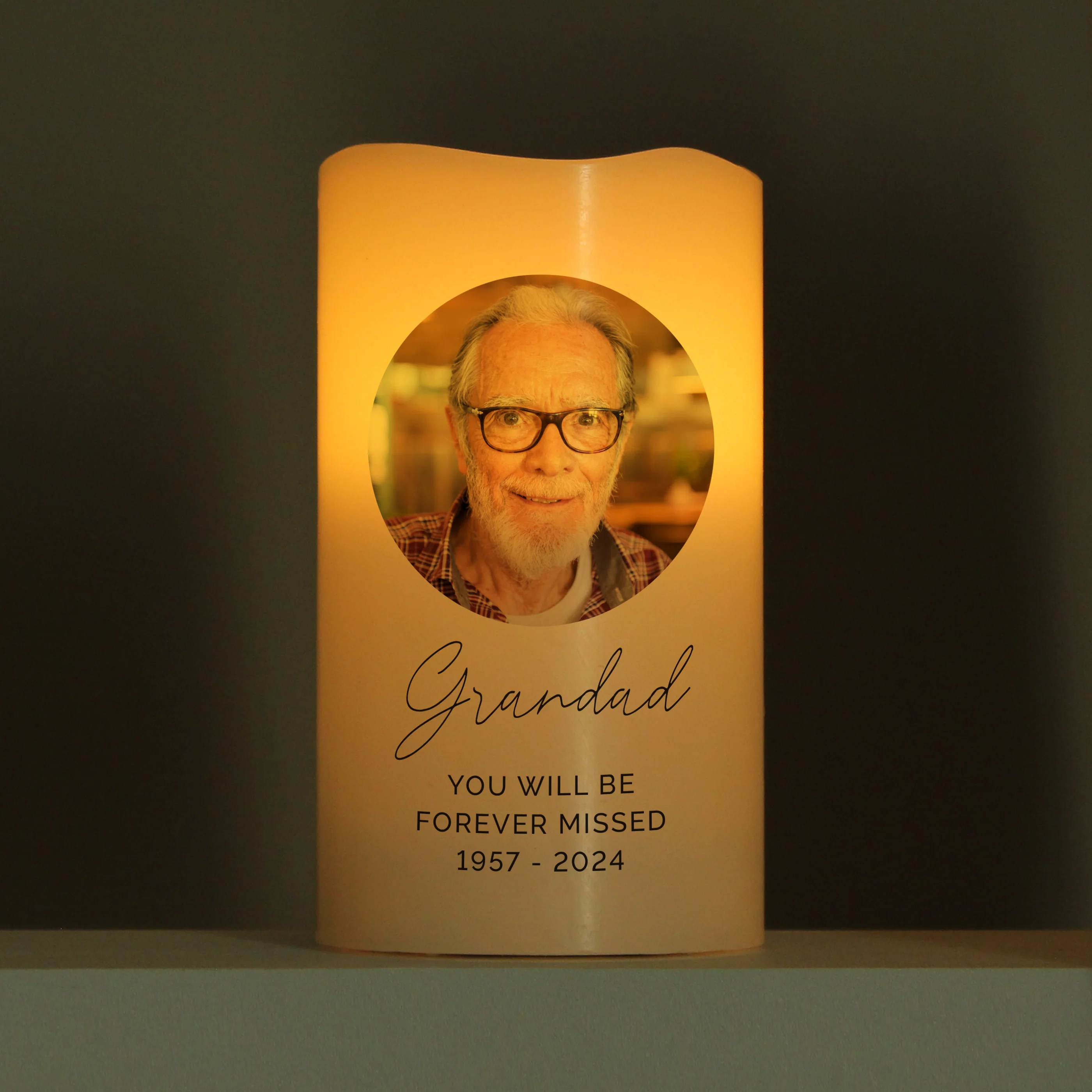 Personalised Photo Upload LED Candle - Image 2